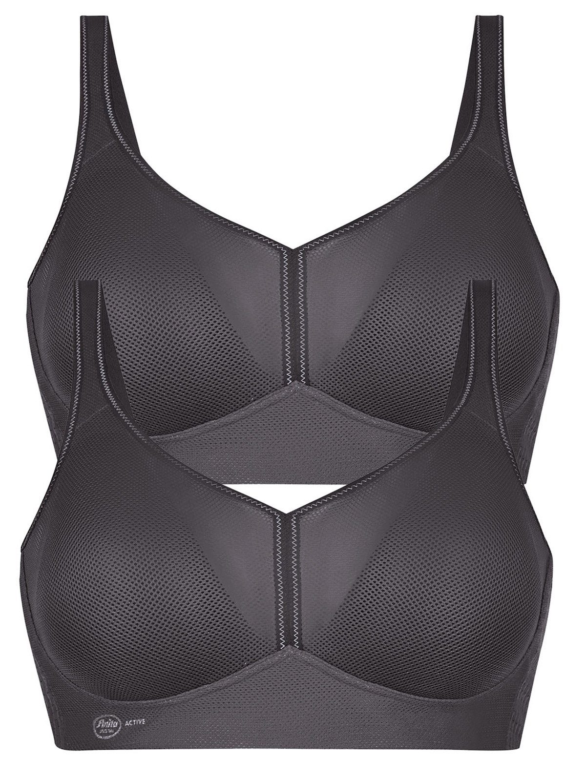 Anita Active Sport-BH Sport BH mit Schale air control DeltaPad (Spar-Set, 2-tlg., 2er-Pack) Stützfunktion