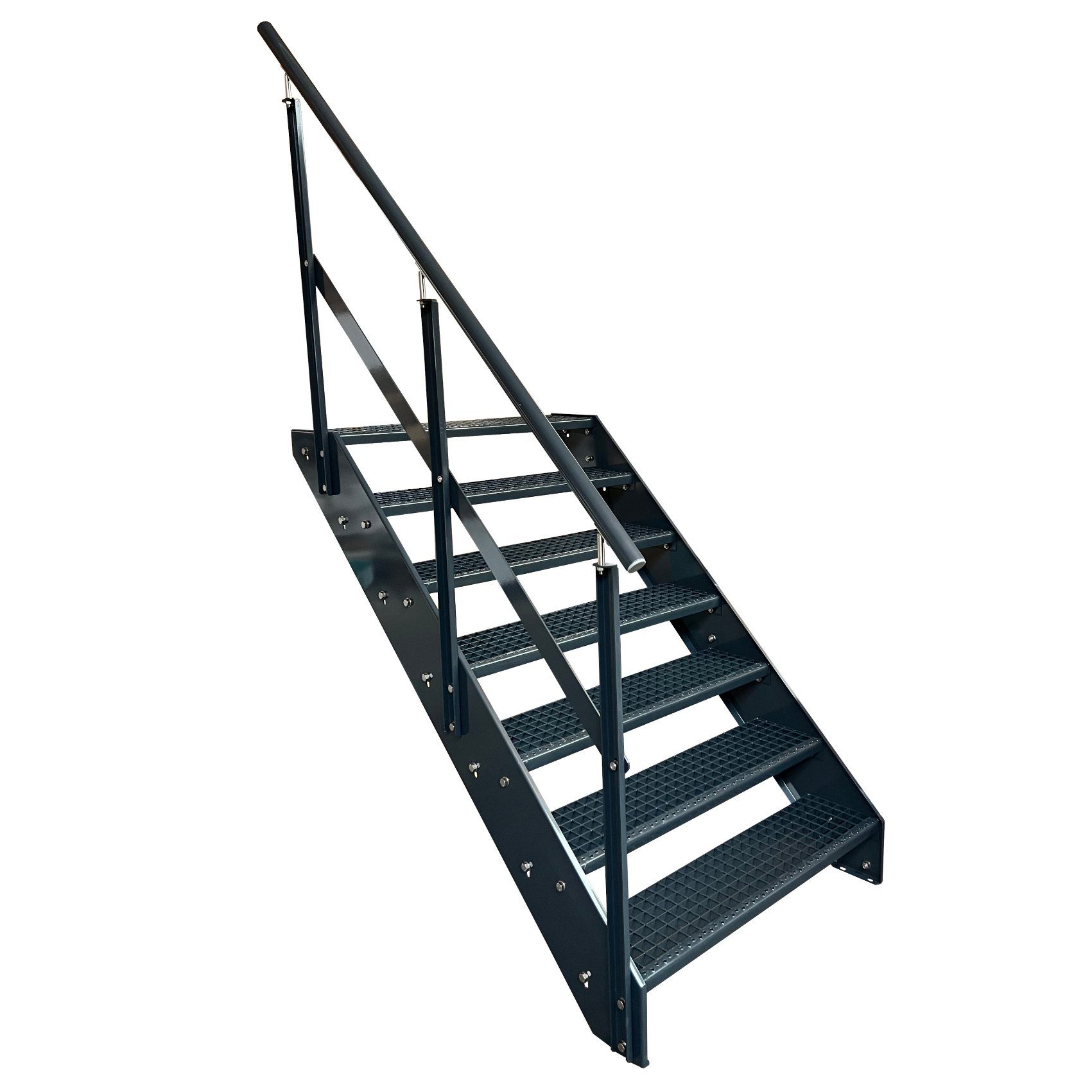 Kaminbau Mierzwa Außentreppe Premium Treppe Anthrazit günstig online kaufen