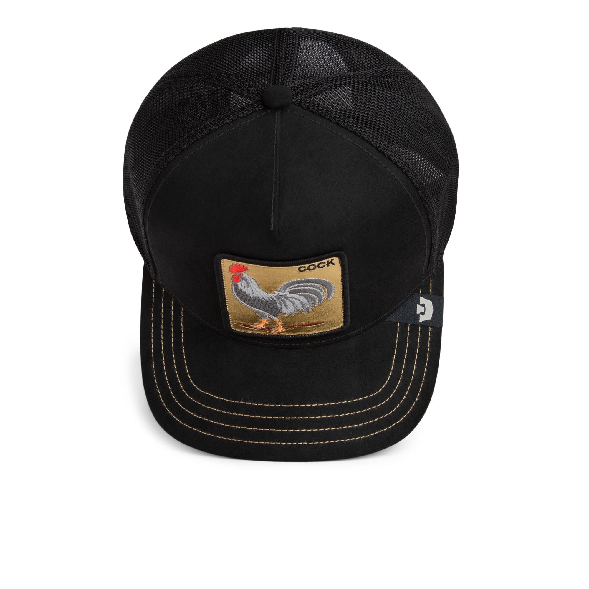 GOORIN Bros. Trucker Cap Goorin Bros. Golden Cock Trucker Cap Golden Suede black (Basecap, Meshcap, Trucker Kappe)