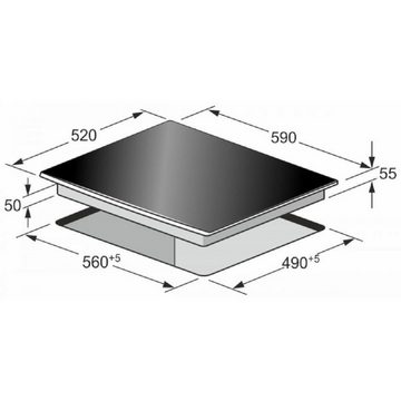 Kaiser Küchengeräte Induktions Herd-Set EH 6326 SP + KCT 6705 FI, Elektro Backofen, Autark, 79L, 10 Funktionen+Induktionskochfeld 60 cm