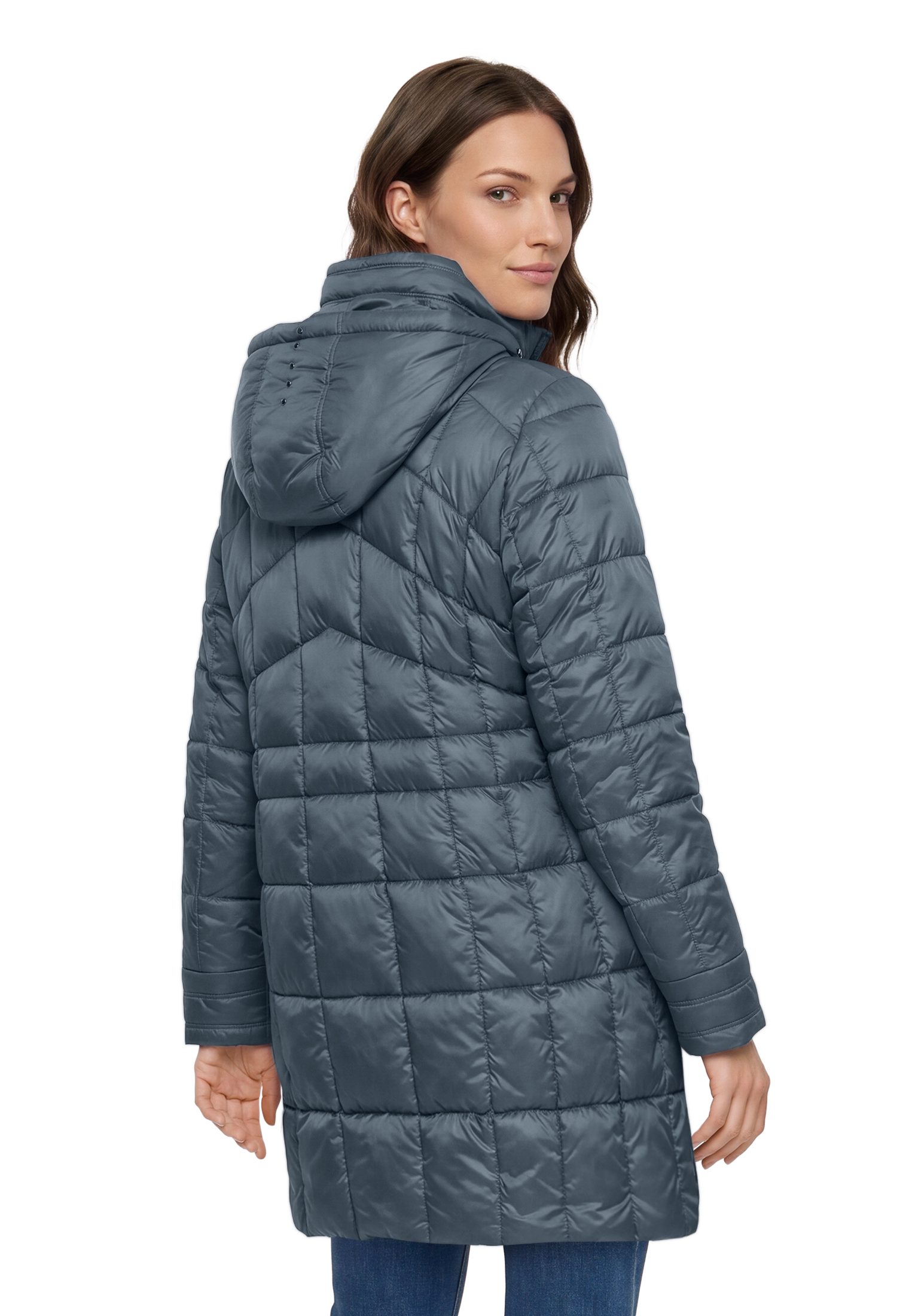 Gil Bret Steppmantel Winterjacke mit abnehmbarer Kapuze und Reißverschluss – Bild 2 von 5