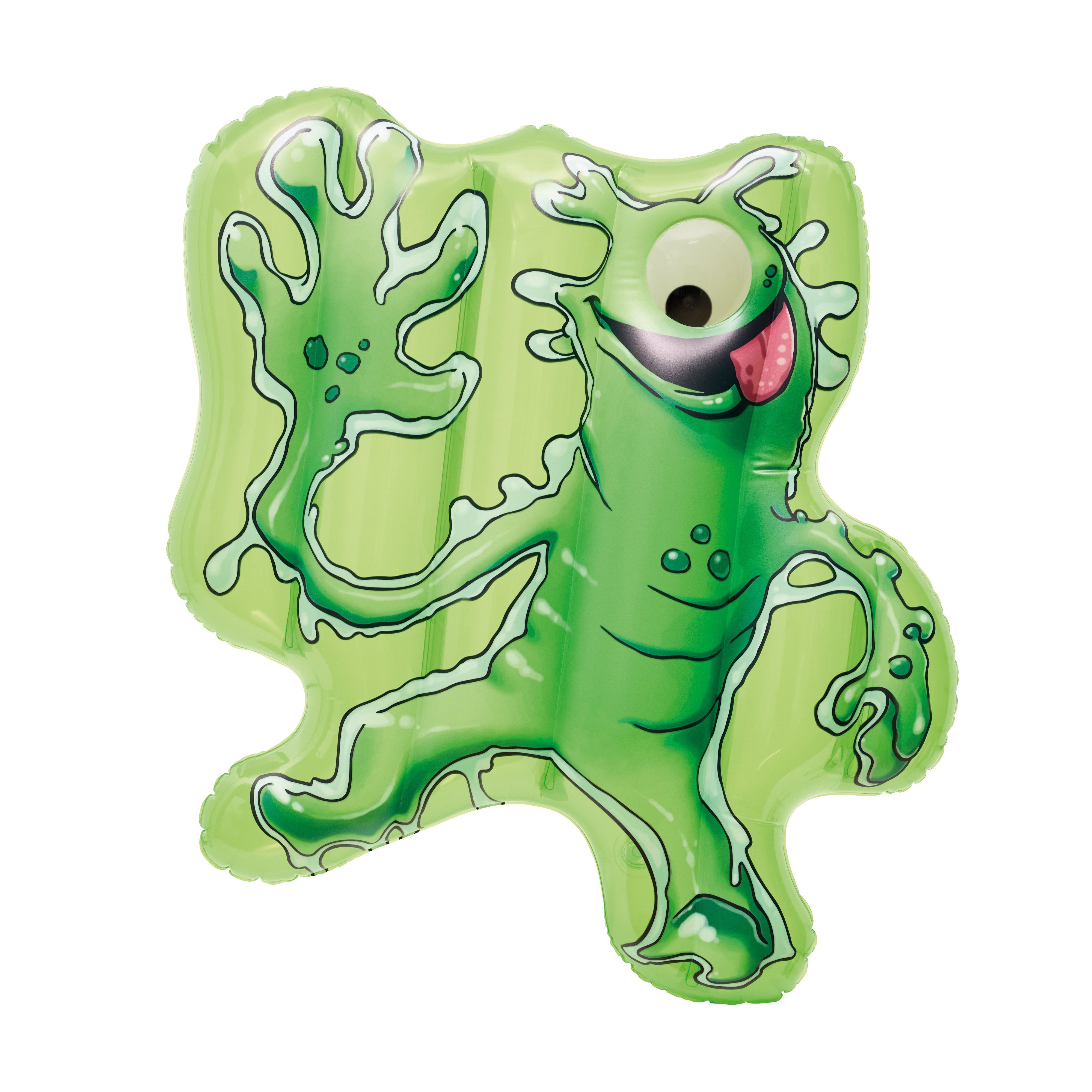 Happy People Luftmatratze Monsterstarker Glibberklatsch (grün, 65x64x13cm), mit Wackelaugen