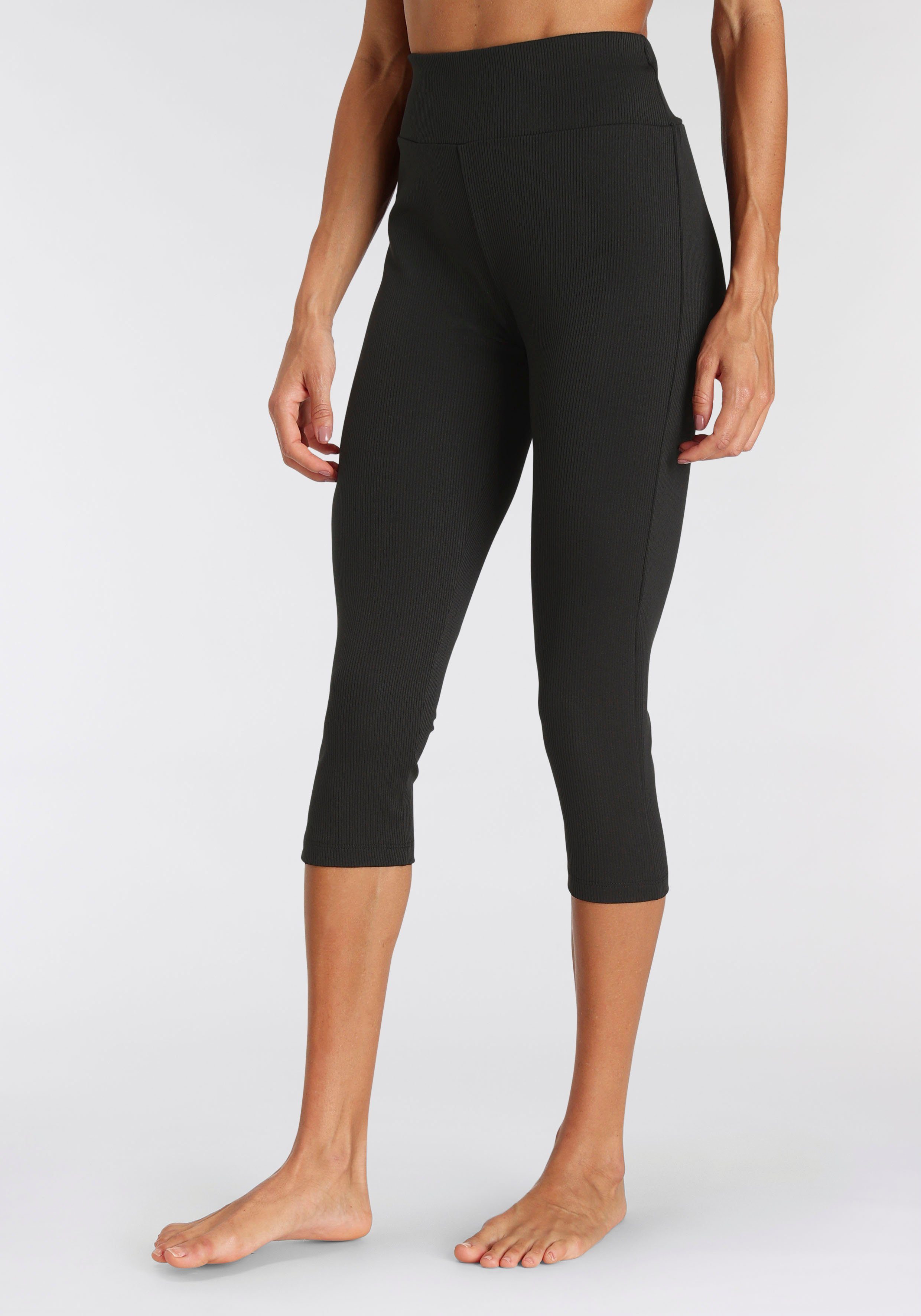 Caprileggings mit LASCANA ACTIVE Rippstruktur