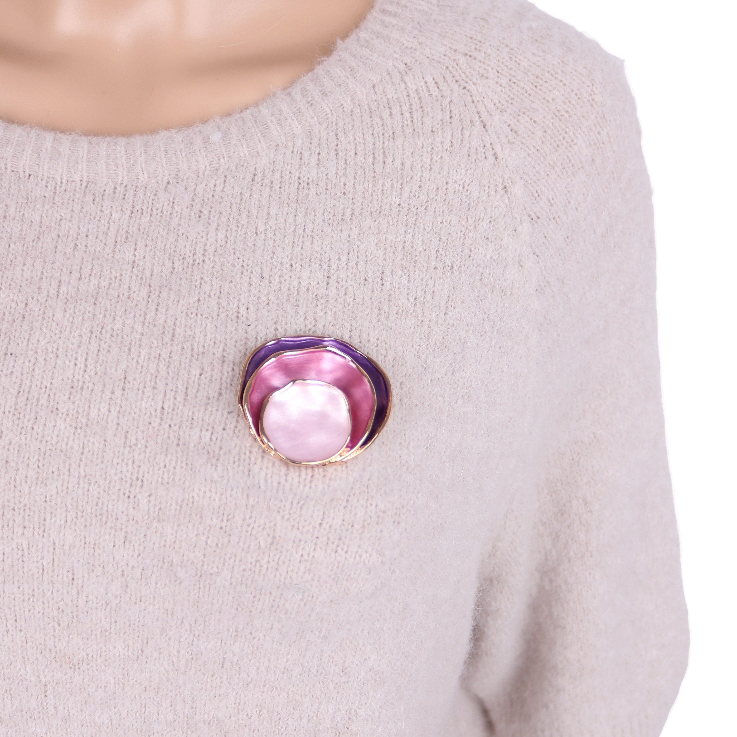 MIRROSI Brosche Magnetbrosche für Damen elegant, wunderschönes Design