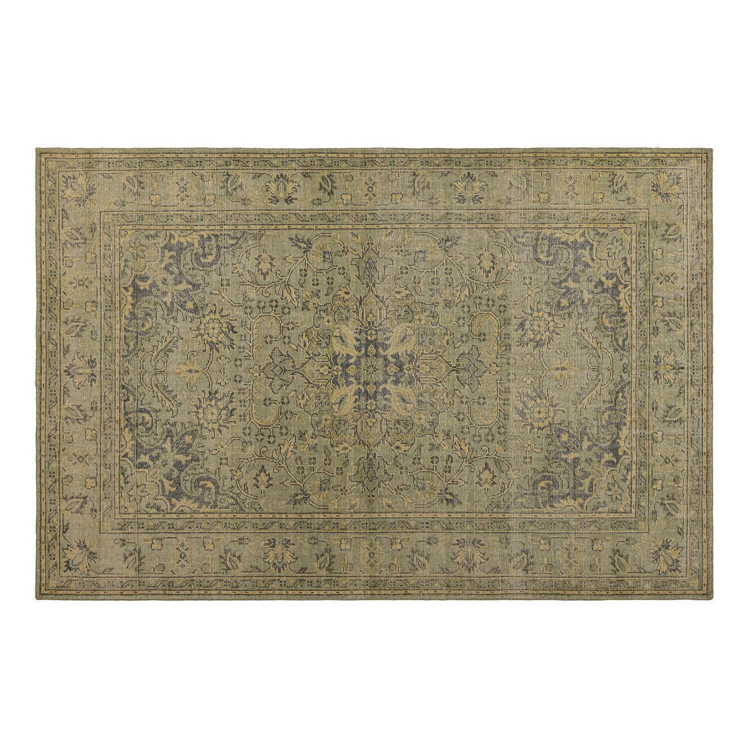 Mirabeau Teppich charismatischer Orientteppich Marouan handgeknüpft mit floralem Muster, Wohnzimmerteppich, Wolle & Baumwolle, rechteckig, L 240cm, B 170cm