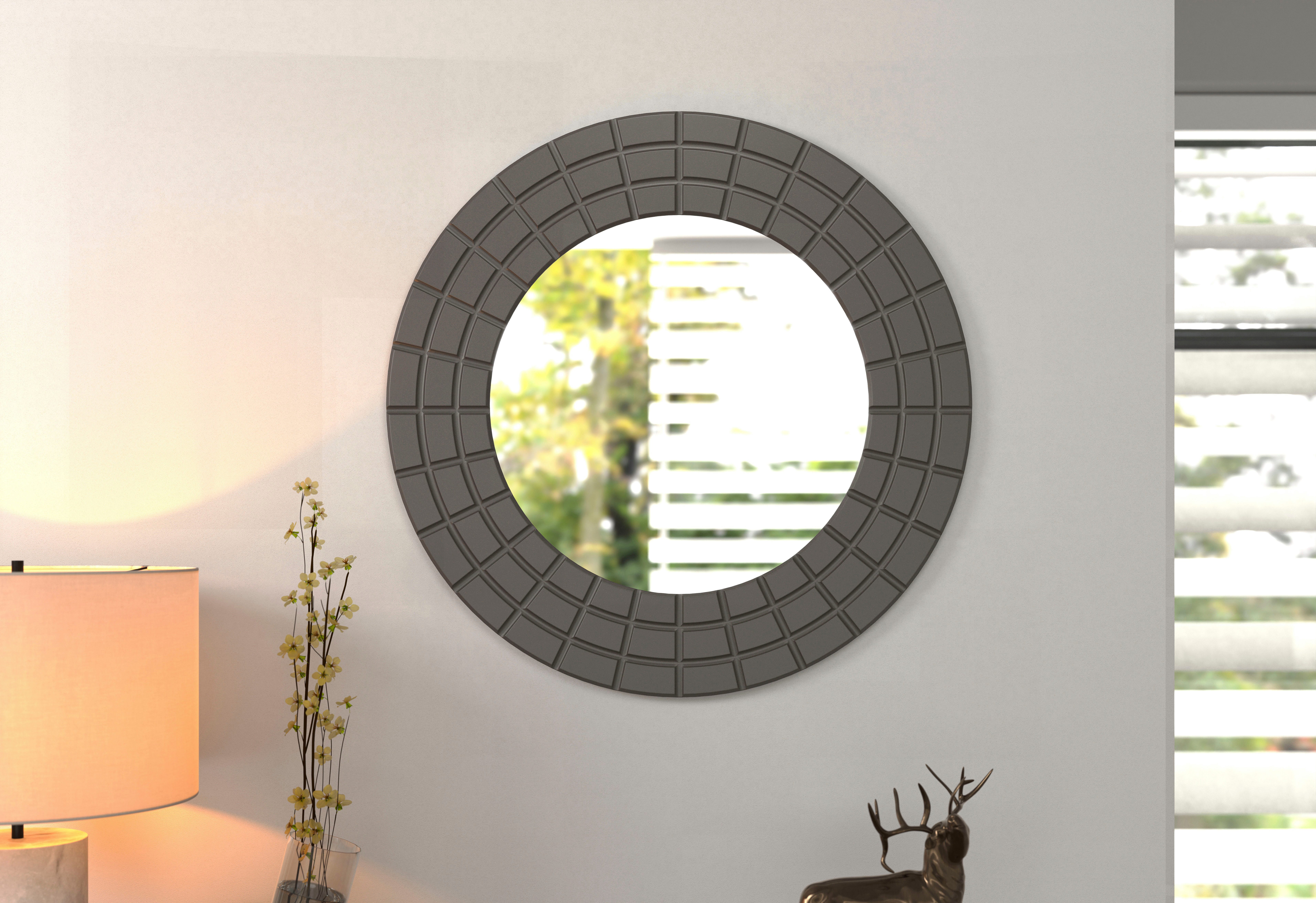 INOSIGN Wandspiegel Fusion (1-St), Wandspiegel rund mit Floatglas - (B/T/H) 67/2/67 cm