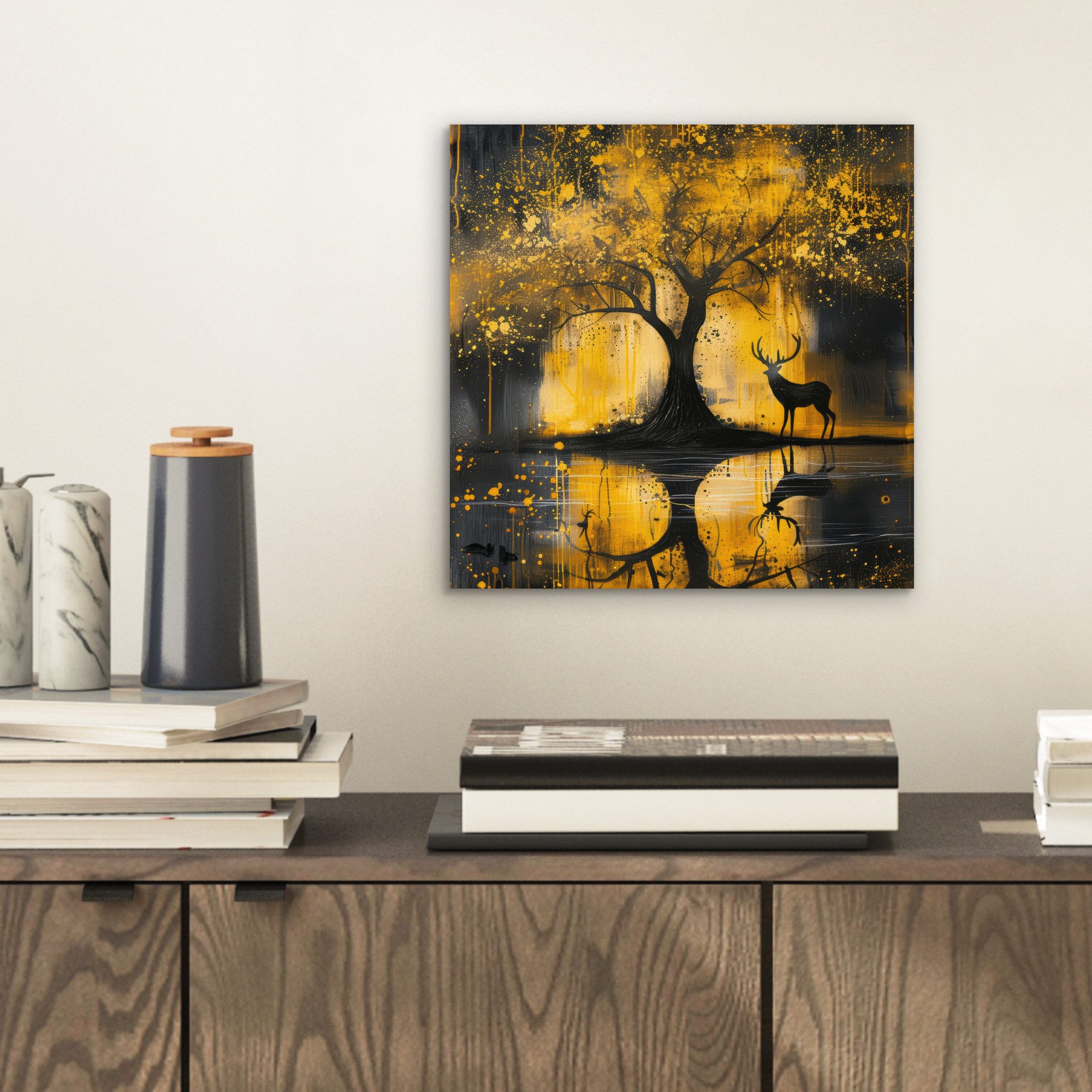 MuchoWow Metallbild Baum - Lackierung - günstig online kaufen