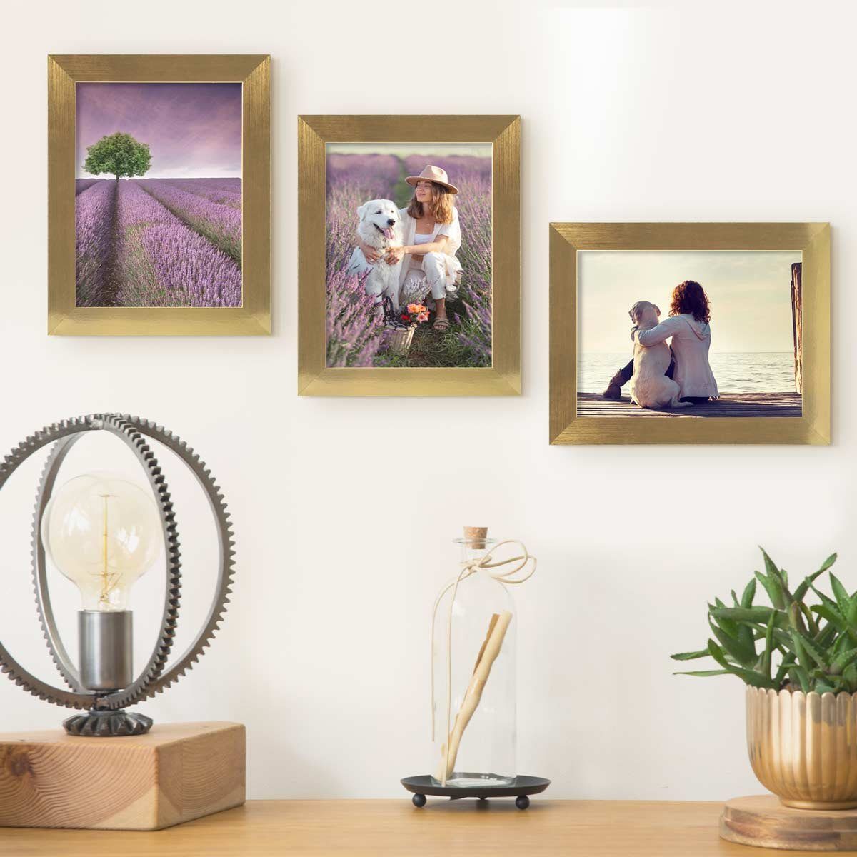 PHOTOLINI Bilderrahmen 3er Set breite Rahmen, günstig online kaufen