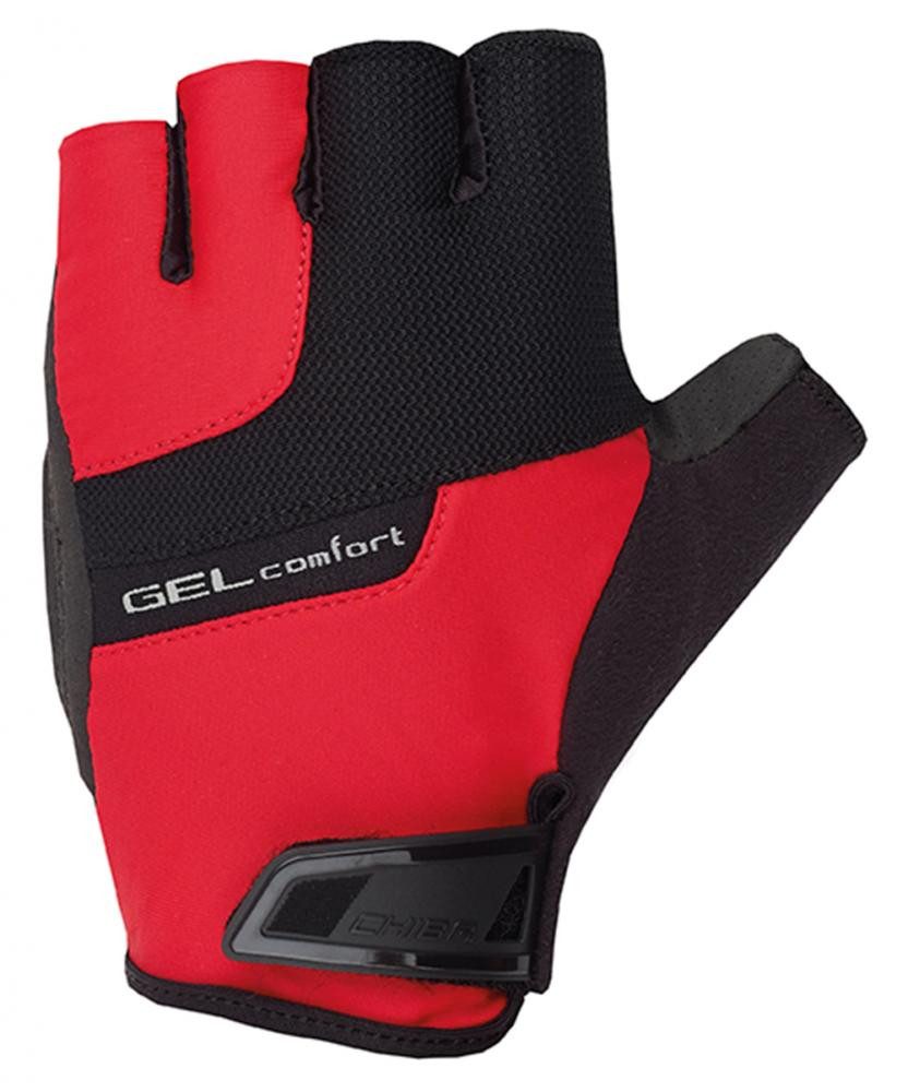 Fahrradhandschuhe CHIBA Gel Comfort - Radhandschuhe kurzfinger, rot, S