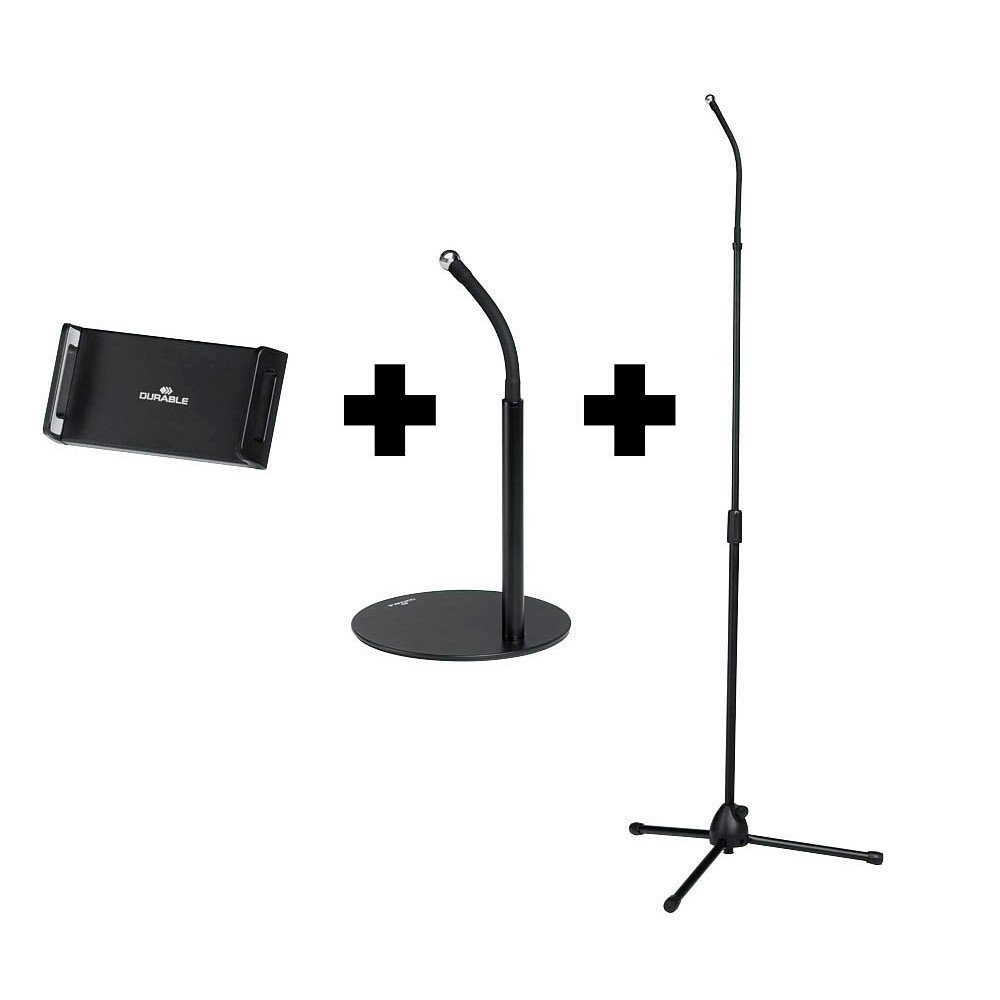 DURABLE Tablet-Ständer 1 Tablet Halterung TWIST COMBI - schwarz, (bis 13.00 Zoll)