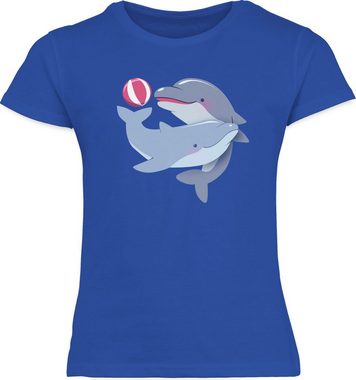 Shirtracer T-Shirt Delfine Delfin Dolphin Tiermotiv Animal Print