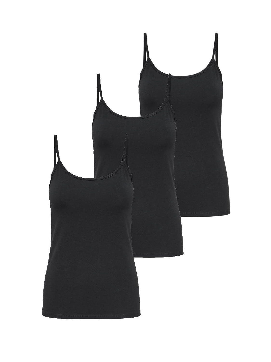 ONLY Spaghettitop Only Damen 3er-Pack Basic günstig online kaufen