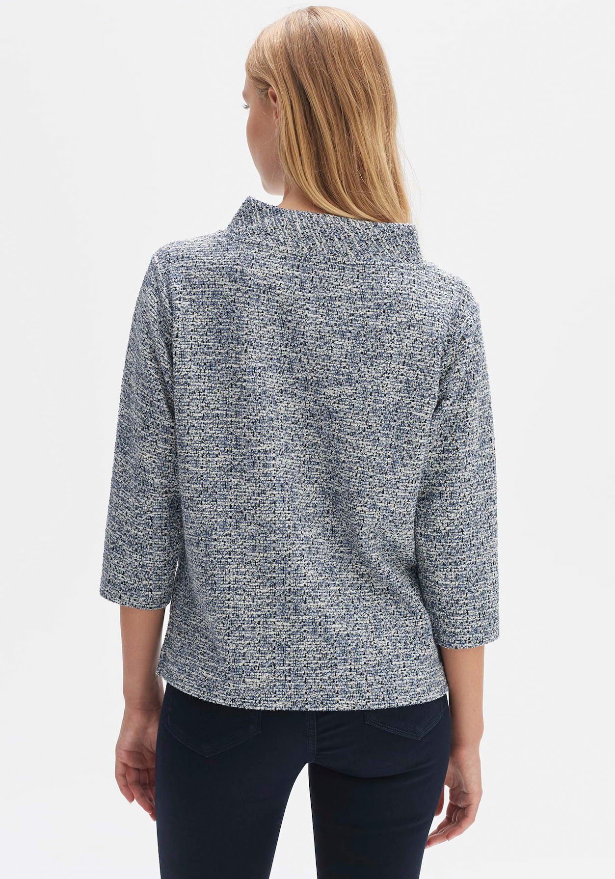 Strukturmuster OPUS COAL BLUE mit Sweatshirt