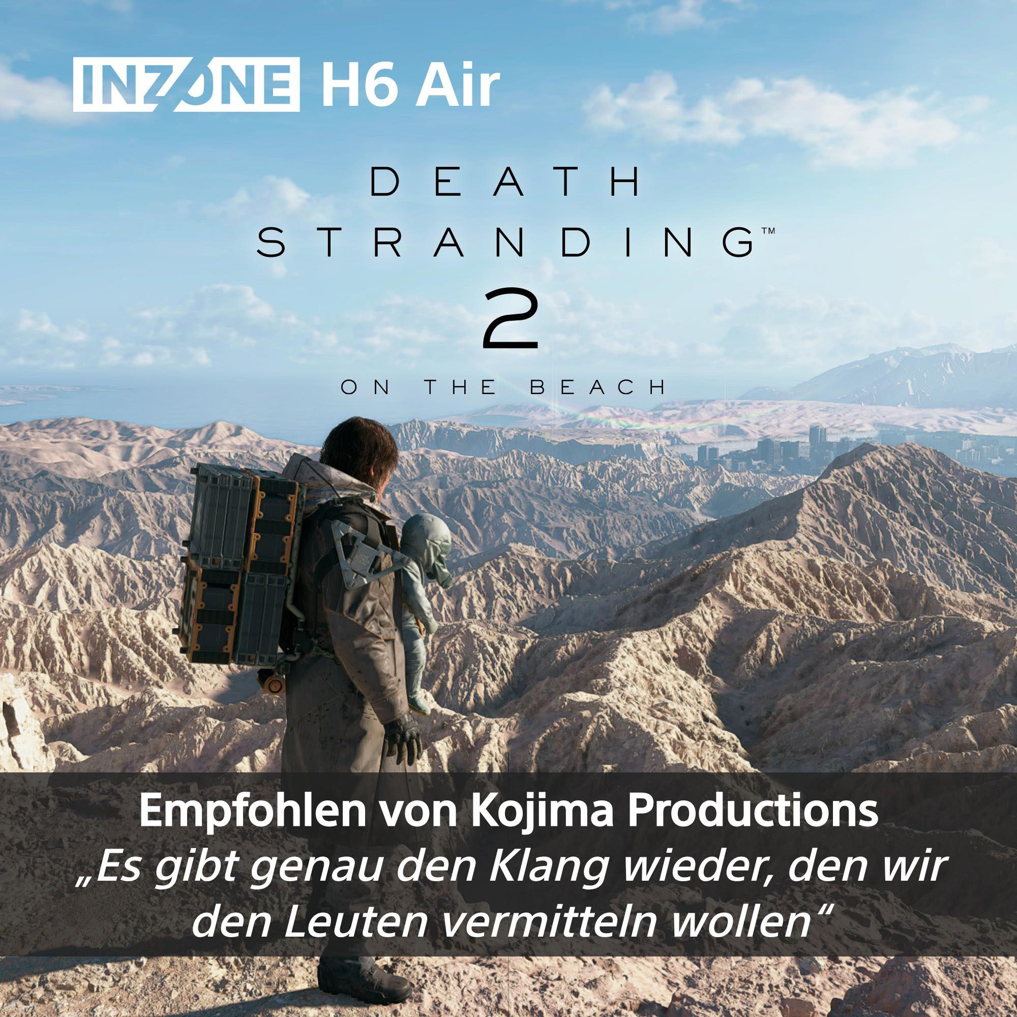 Sony INZONE H6 Air Gaming-Headset (Stummschaltung, 360 Spatial Sound, leichtes 199-g-Design, abnehmbares Bügelmikrofon) – Bild 4 von 5