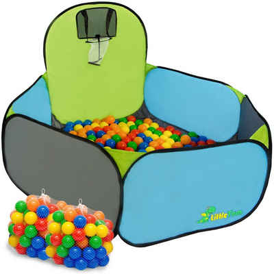 LittleTom Spielzelt Kinderspielzelt Bällebad-Pool Pumba + 200 Bälle Bällebadbälle Bällepool Set