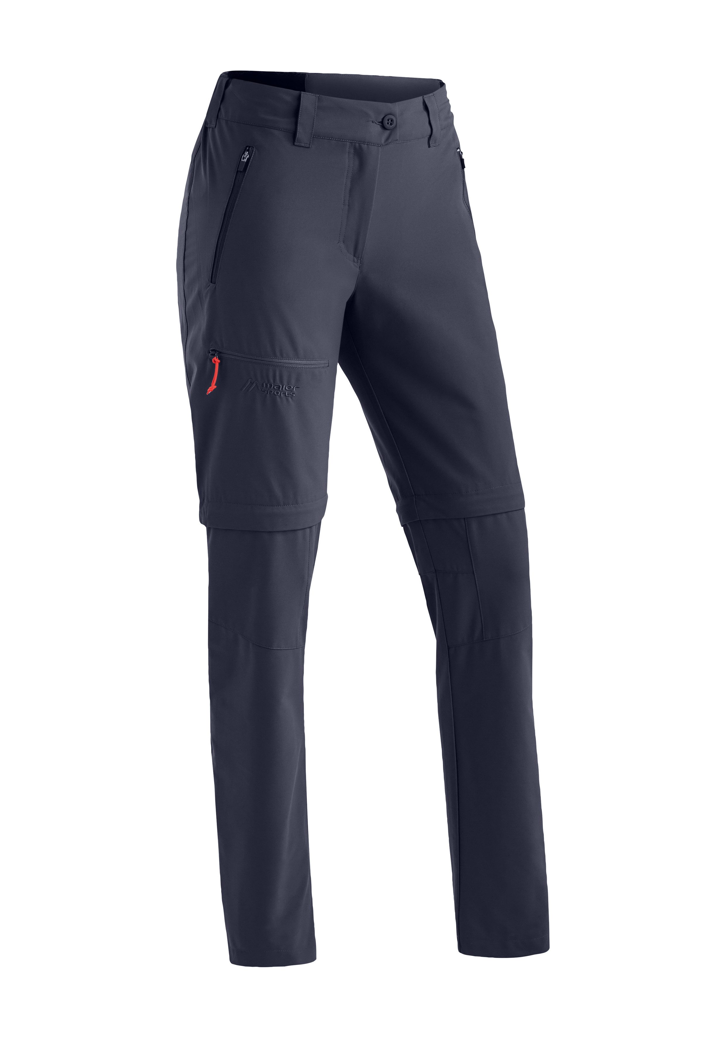 Maier Sports Outdoorhose Nata Zip Loop Damen Zip-Off Wanderhose, atmungsaktive Trekkinghose, Regular Fit