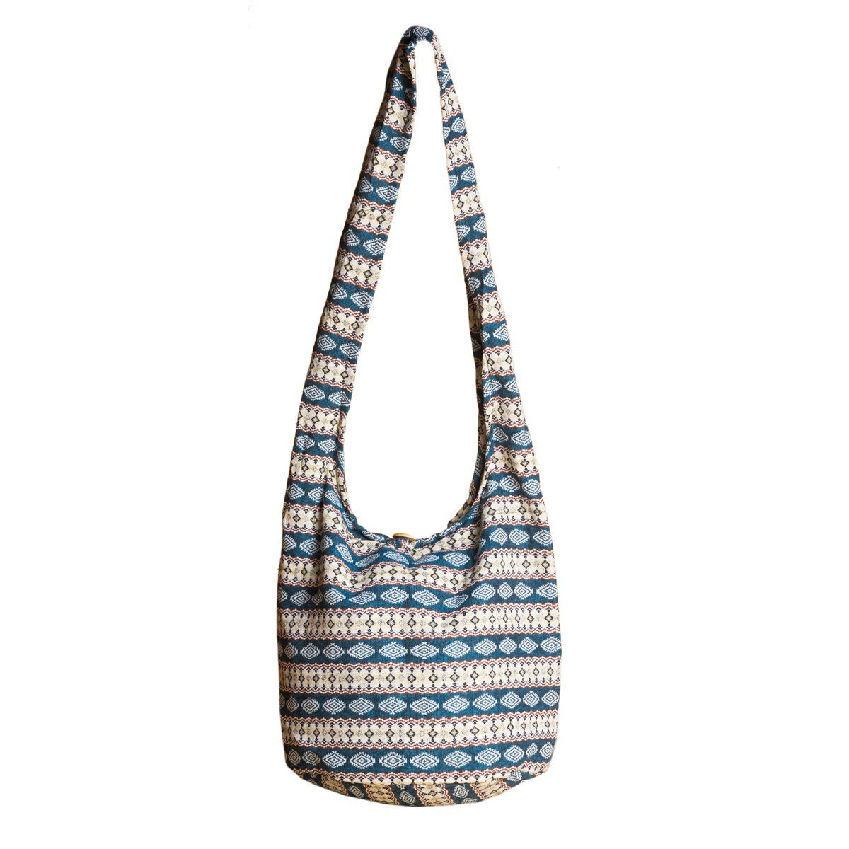 PANASIAM Strandtasche Schulterbeutel in gewebten Designs aus 100 % Baumwolle Umhängetasche, In 2 Größen Beuteltasche auch als Wickeltasche und Handtasche geeignet WOV31