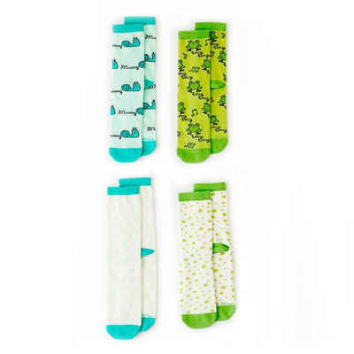 MILK&MOO Socken Milk&Moo Cacha Frog and Sangaloz 4 Paar Socken für Mutter (1-Paar)