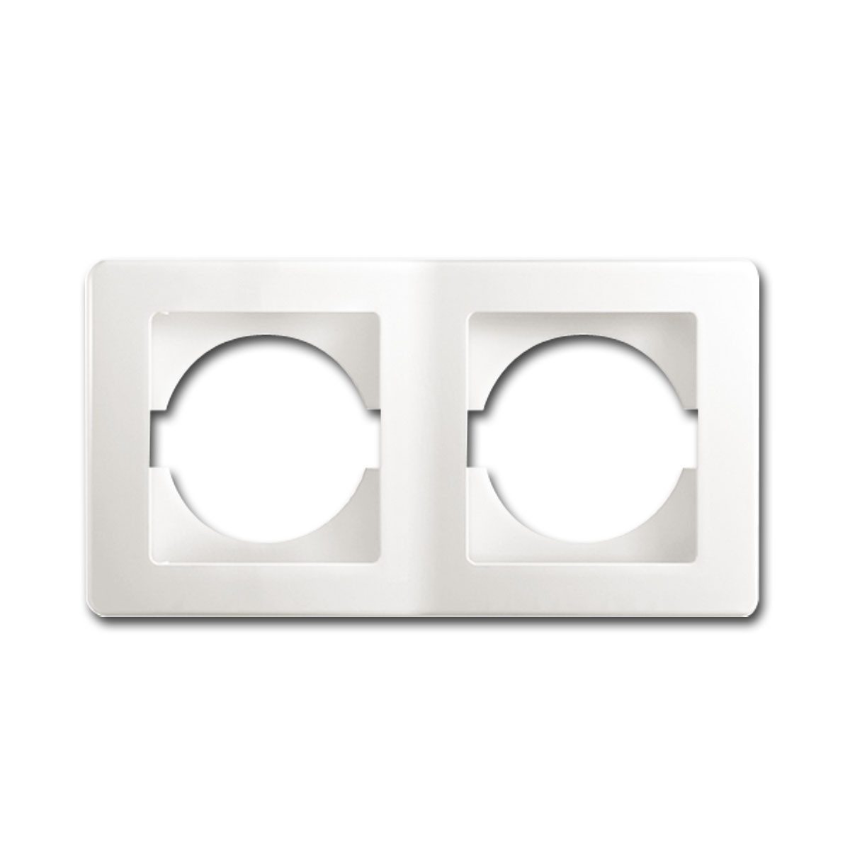 TEM Rahmen EKONOMIK 2-fach UP-Rahmen horizontal, weiß