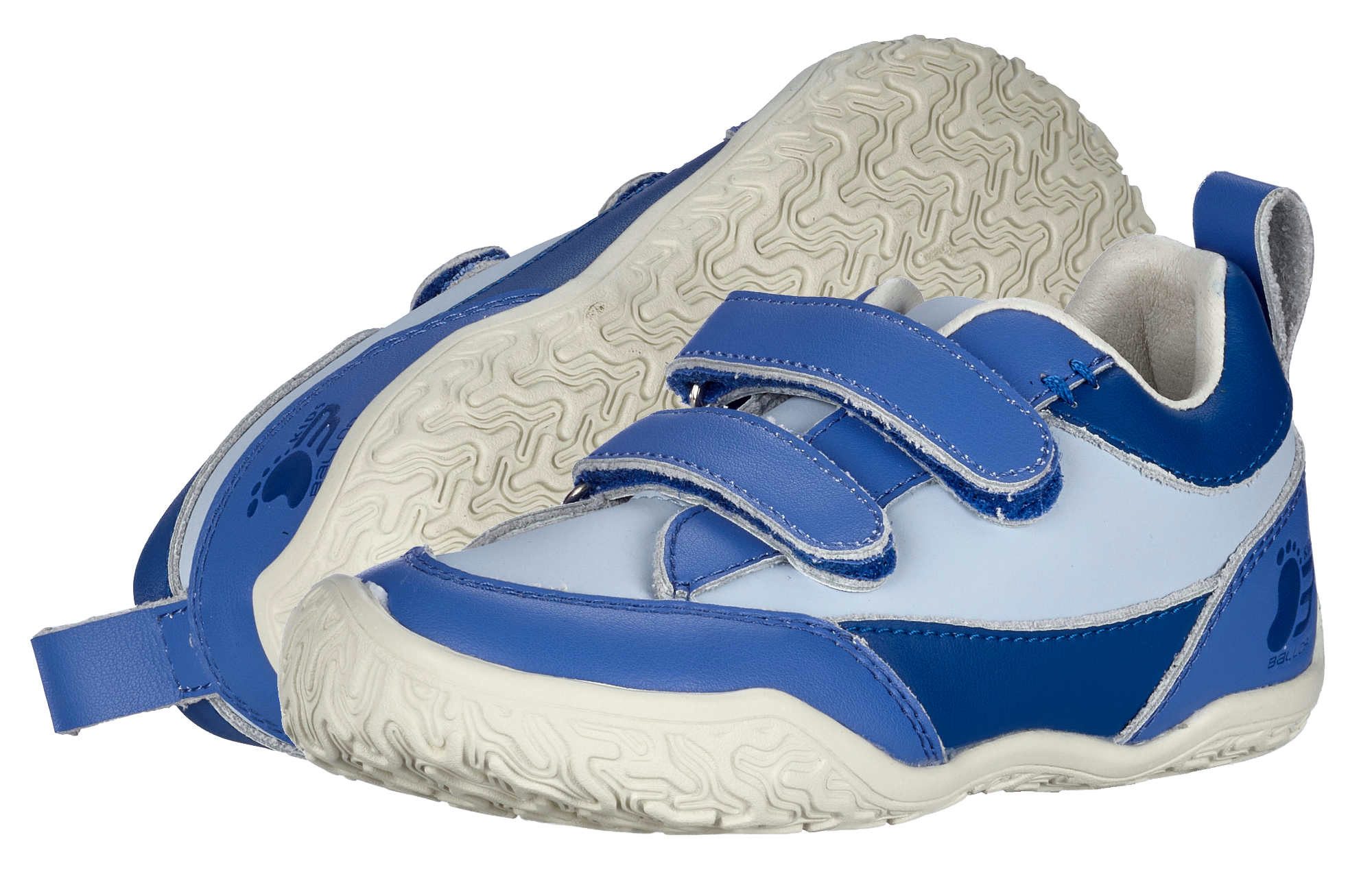 Ballop Barfussschuhe Tenui (flexible Sohle, Klettverschluss) blau Kinder Sneaker