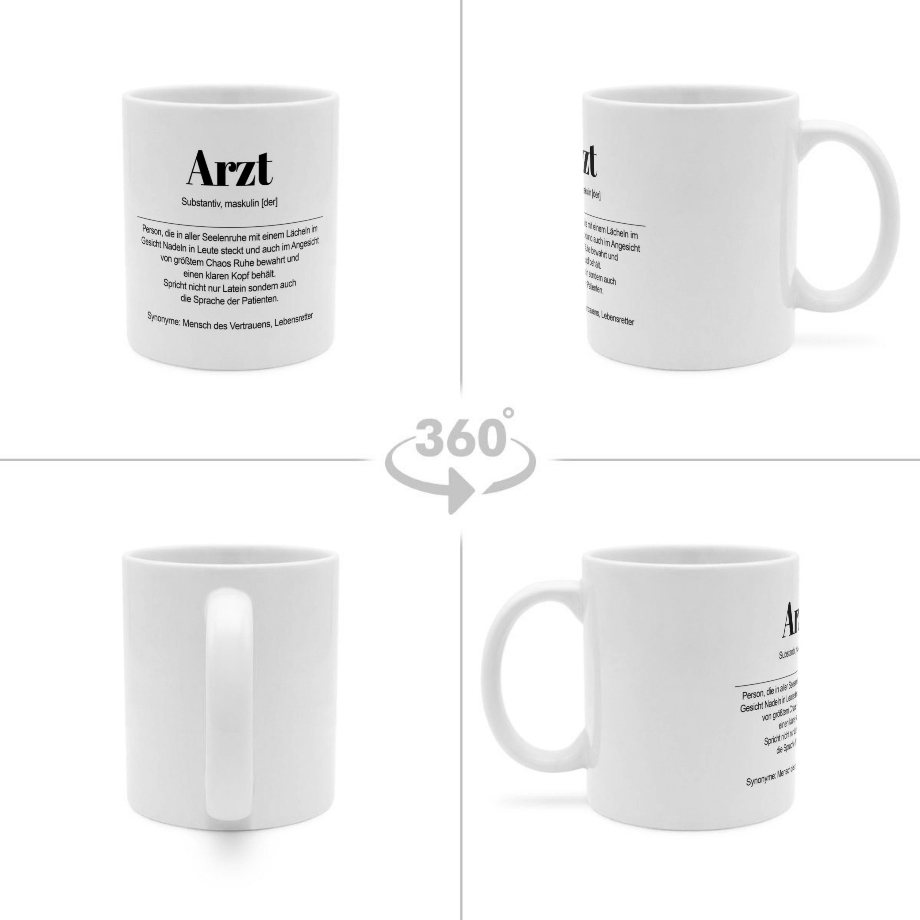 PhotoFancy Tasse mit Definition 'Arzt' - Tasse mit Spruch, Tasse Standard - Weiß – Bild 2 von 4
