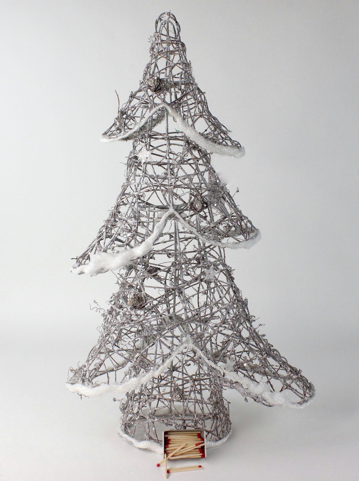 Kunstbaum Glitter-Bäumchen weiß 45 cm von Lucht, Lucht, Höhe 45 cm