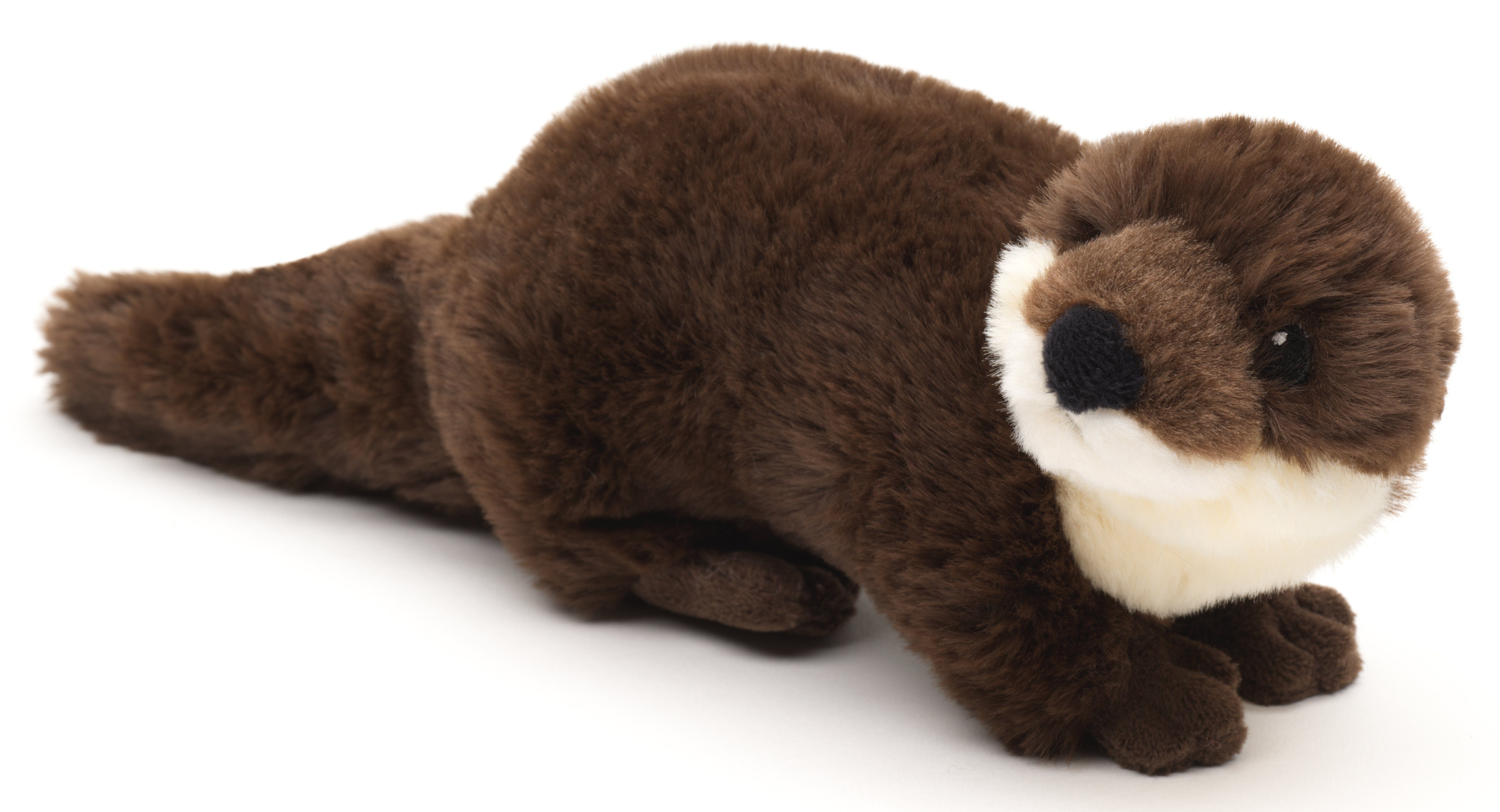 Uni-Toys Kuscheltier Otter - verschiedene Modelle - 26 cm (Länge) - Plüsch, Plüschtier, Uni-Toys Eco-Line - zu 100 % aus recyceltem Material gefertigt