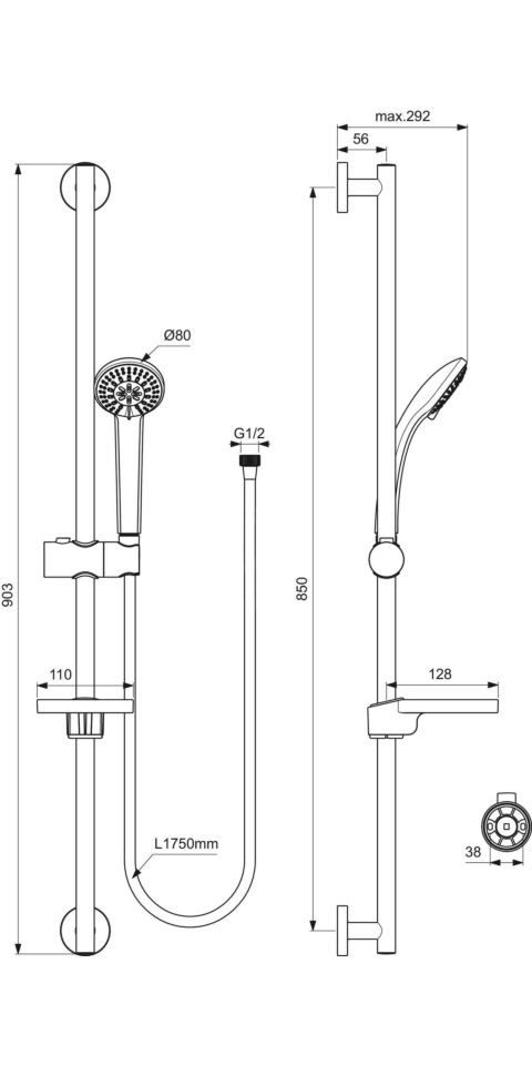 Ideal Standard Brausegarnitur
