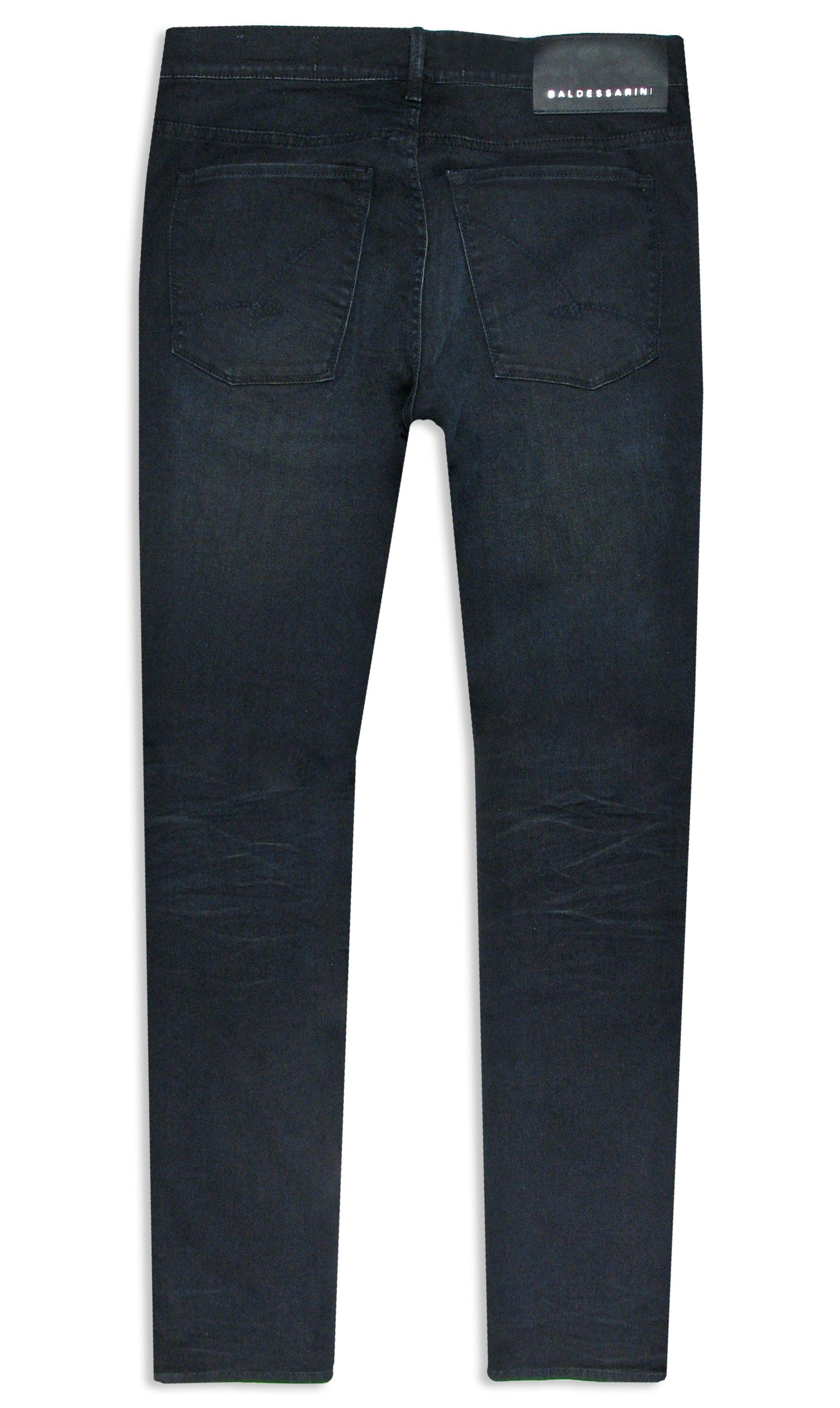 BALDESSARINI 5-Pocket-Jeans John Iconic Stretch Denim Used Blue Night