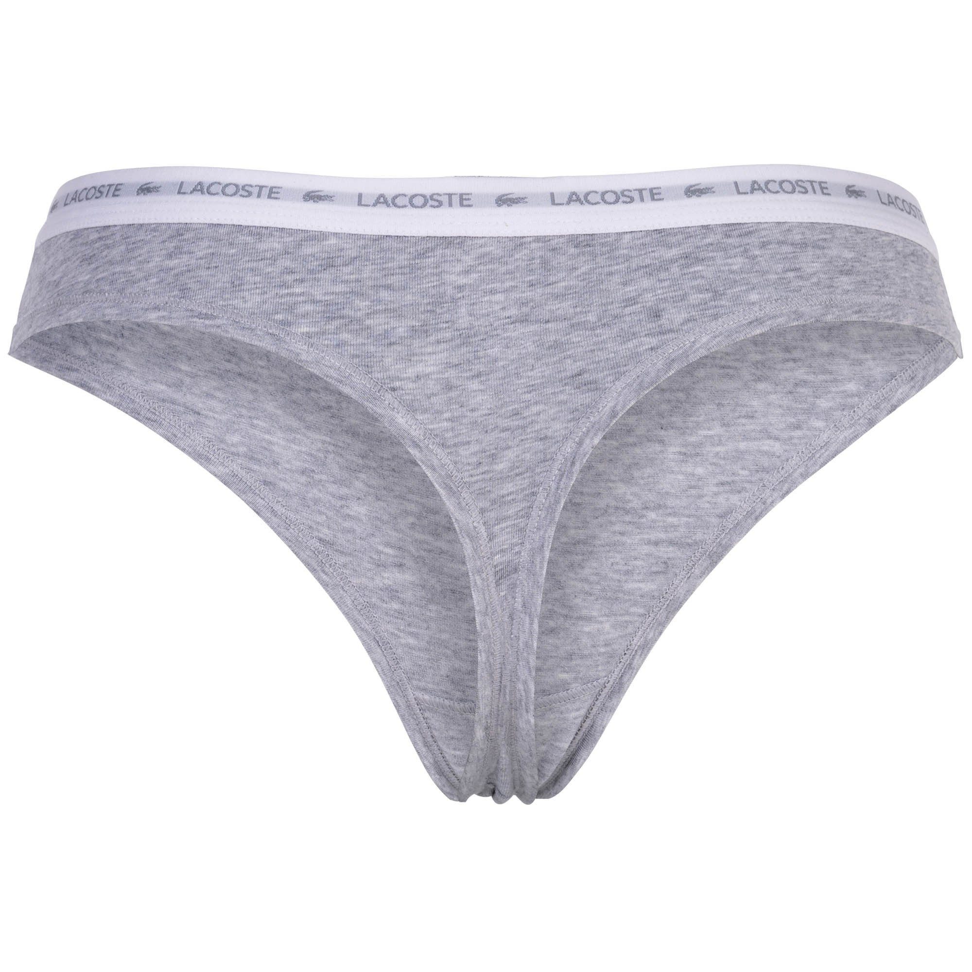 Lacoste String Damen String 3er Pack Baumwolle (Packung, 3er Pack)