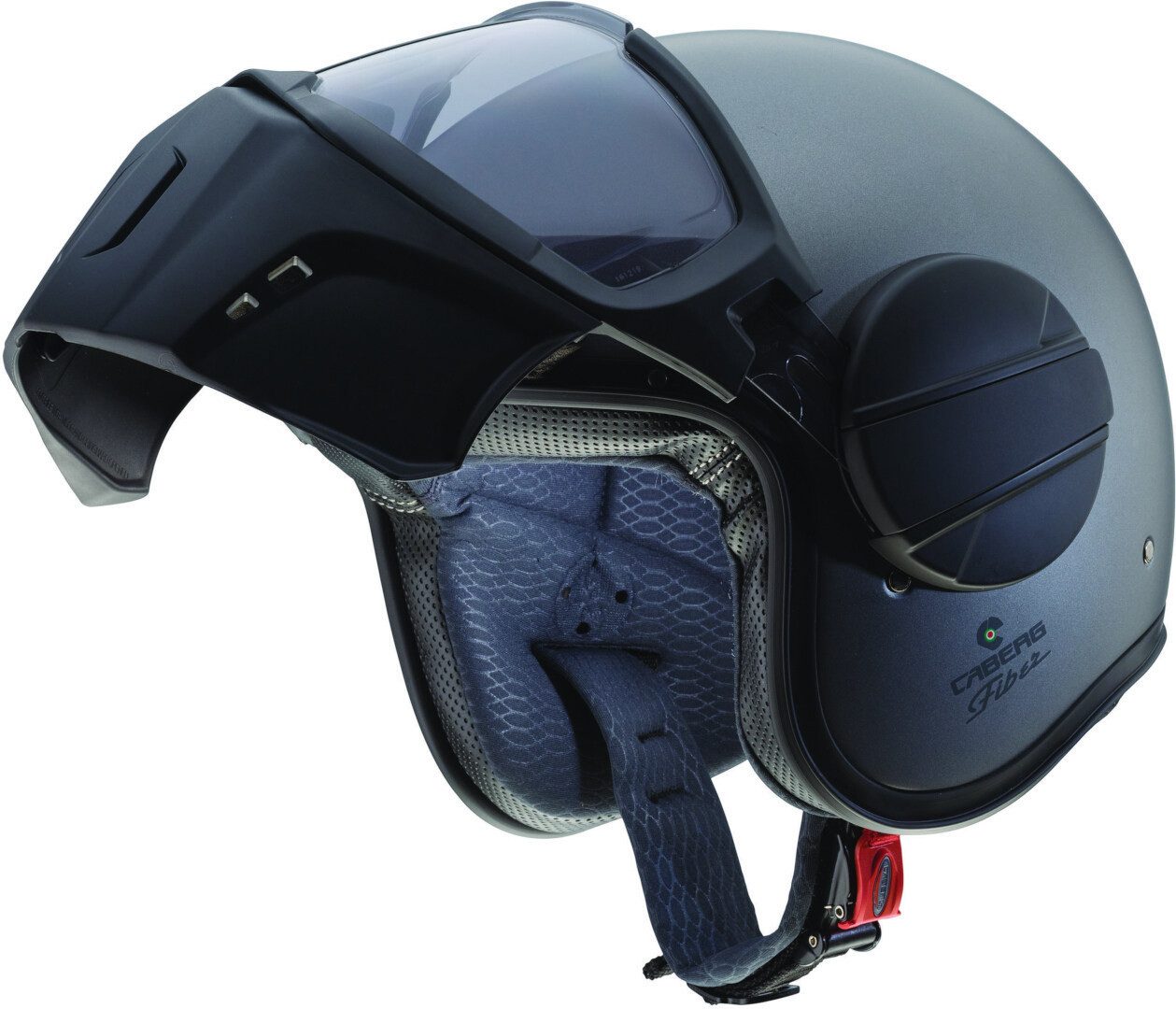 Caberg Motorradhelm Ghost X Jethelm, vorbereitet für Kommunikationssystem