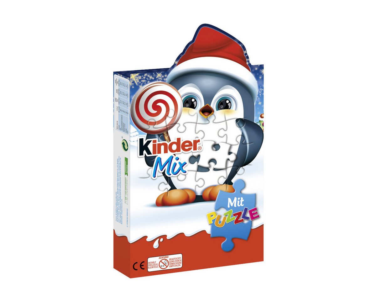 kinder Schokolade, Ferrero Mix Puzzle Weihnachten festliche Geschenkpackung 161g