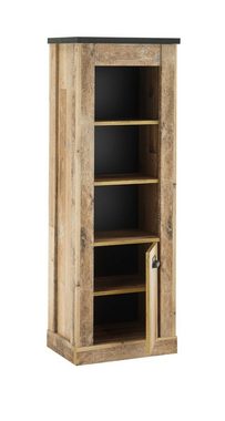 Furn.Design Aktenschrank Stove (Mehrzweck Büroschrank in Used Wood Vintage, 51 x 146 cm) mit Soft-Close