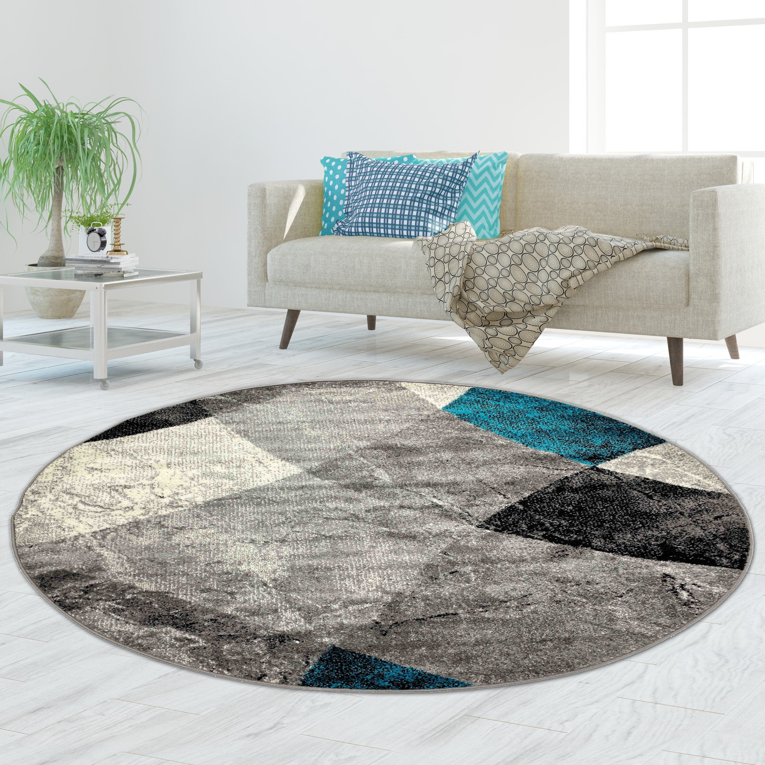 TeppichHome24 Teppich Teppich Rauten Design in günstig online kaufen
