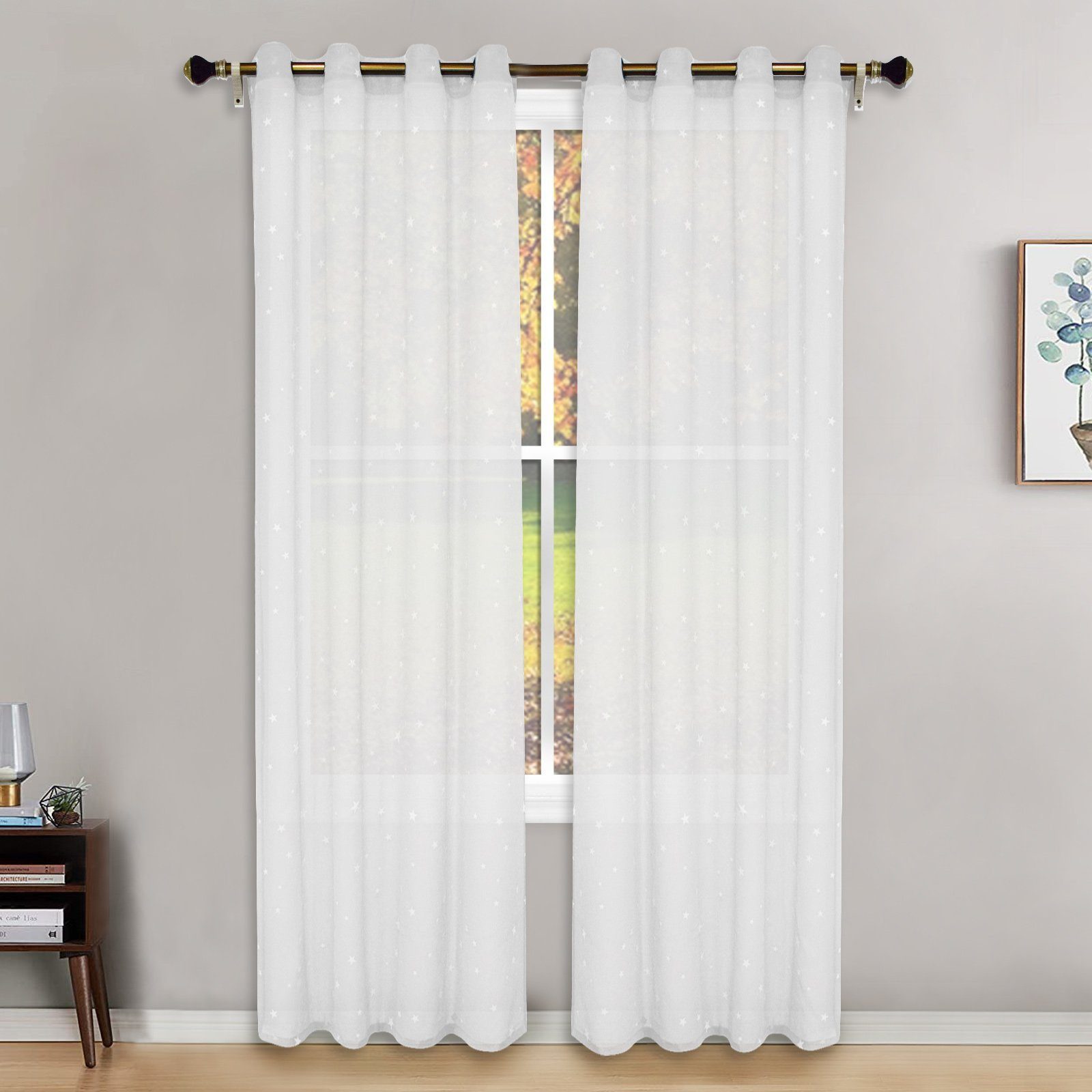 BYSURE Gardine, Ösen (1 St), transparent, günstig online kaufen