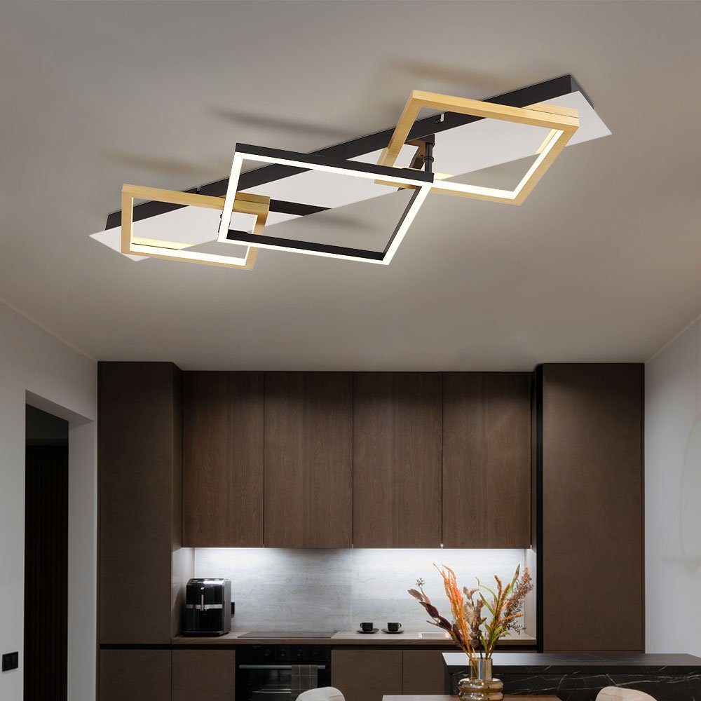 Globo LED Deckenleuchte, Leuchtmittel inklusive, Warmweiß, Deckenlampe Deckenleuchte Wohnzimmerlampe Designleuchte