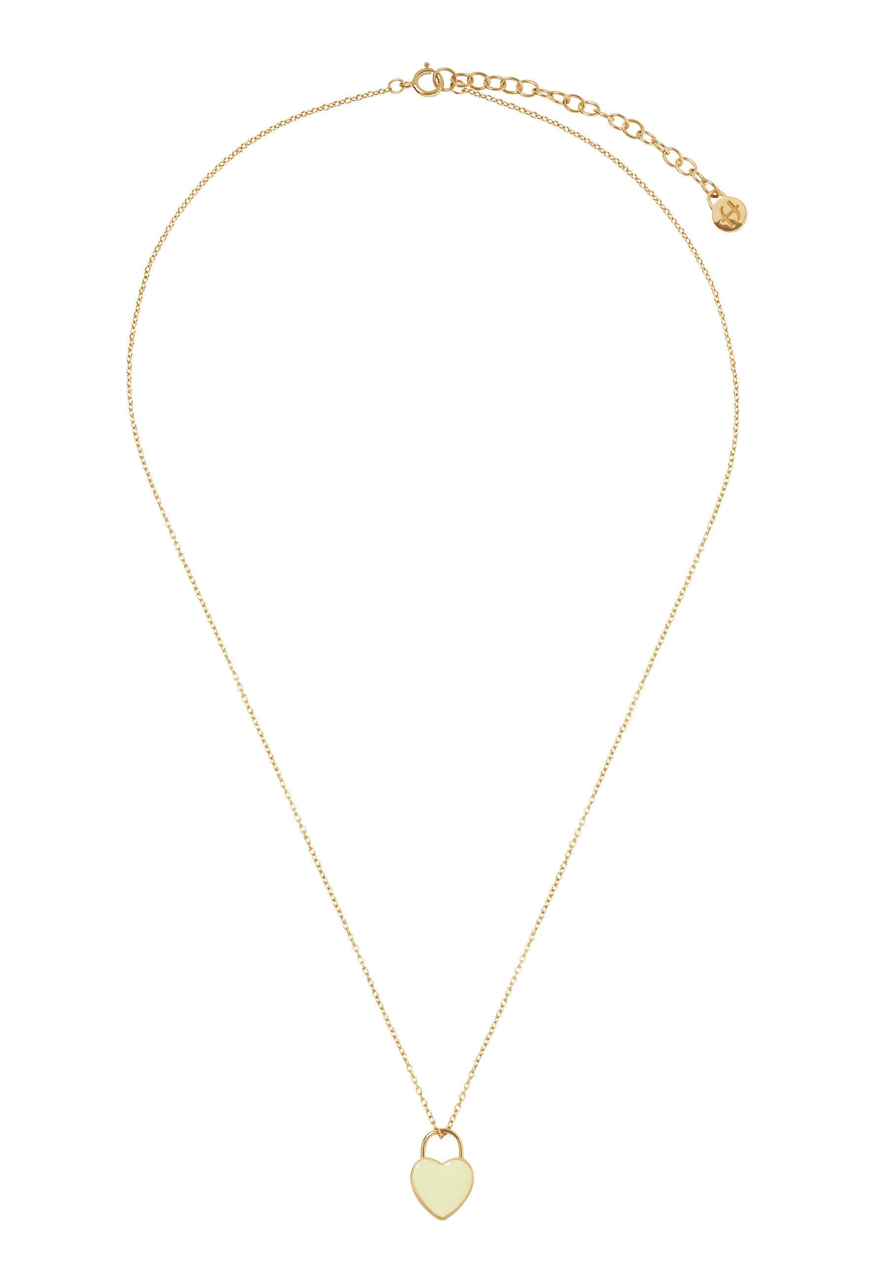 fejn jewelry Kette mit Anhänger, Herzanhänger, handgefertigter, nachhaltiger Echtschmuck