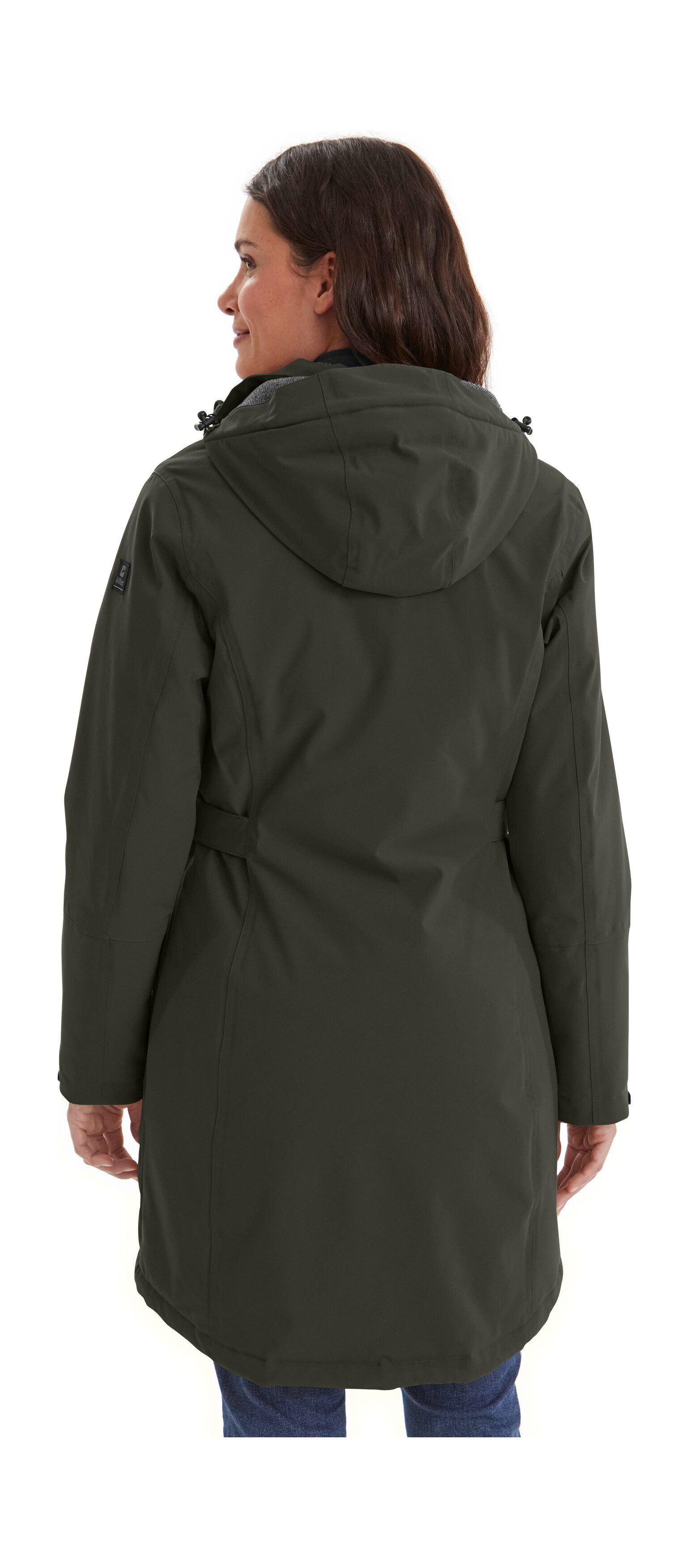 Killtec Parka KOW 165 WMN PRK Wasser- und winddichter Parka mit Teddyfleece und abnehmbarer Kapuze