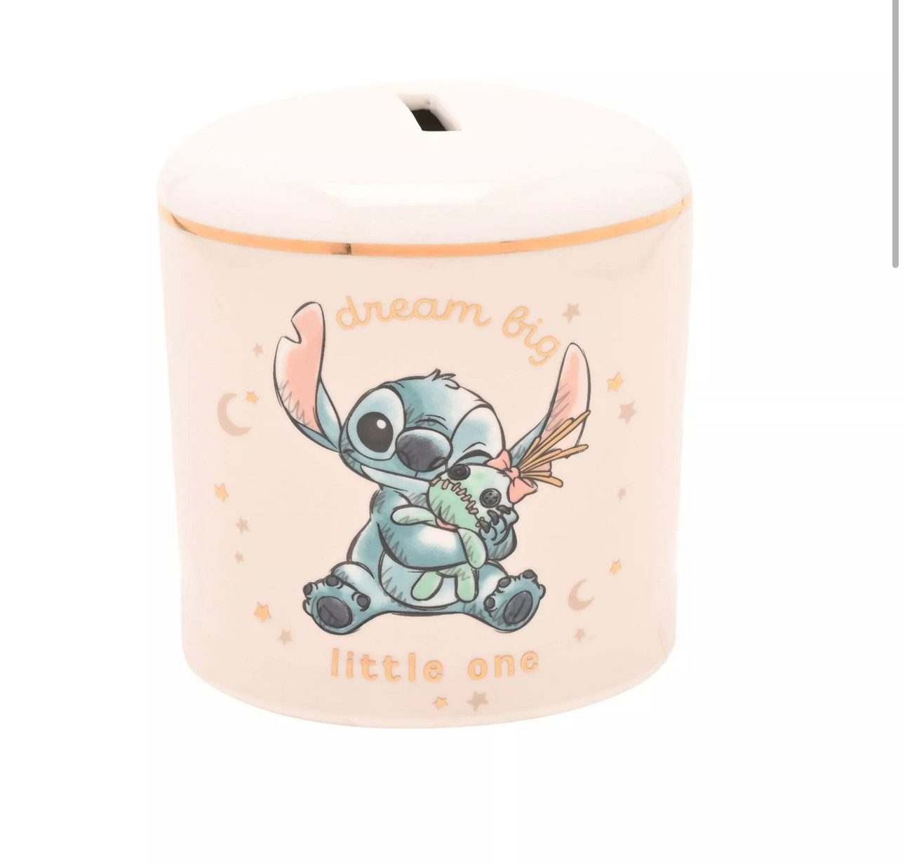 Disney Spardose Stitch meine erste Spardose Baby zur Geburt Porzellan