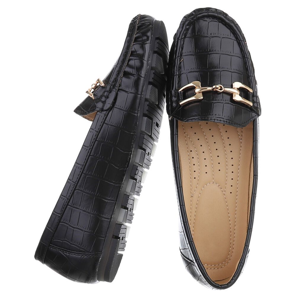 Ital-Design Elegante Mokassins mit Schnalle für Damen - Komfortabel & Stilv günstig online kaufen