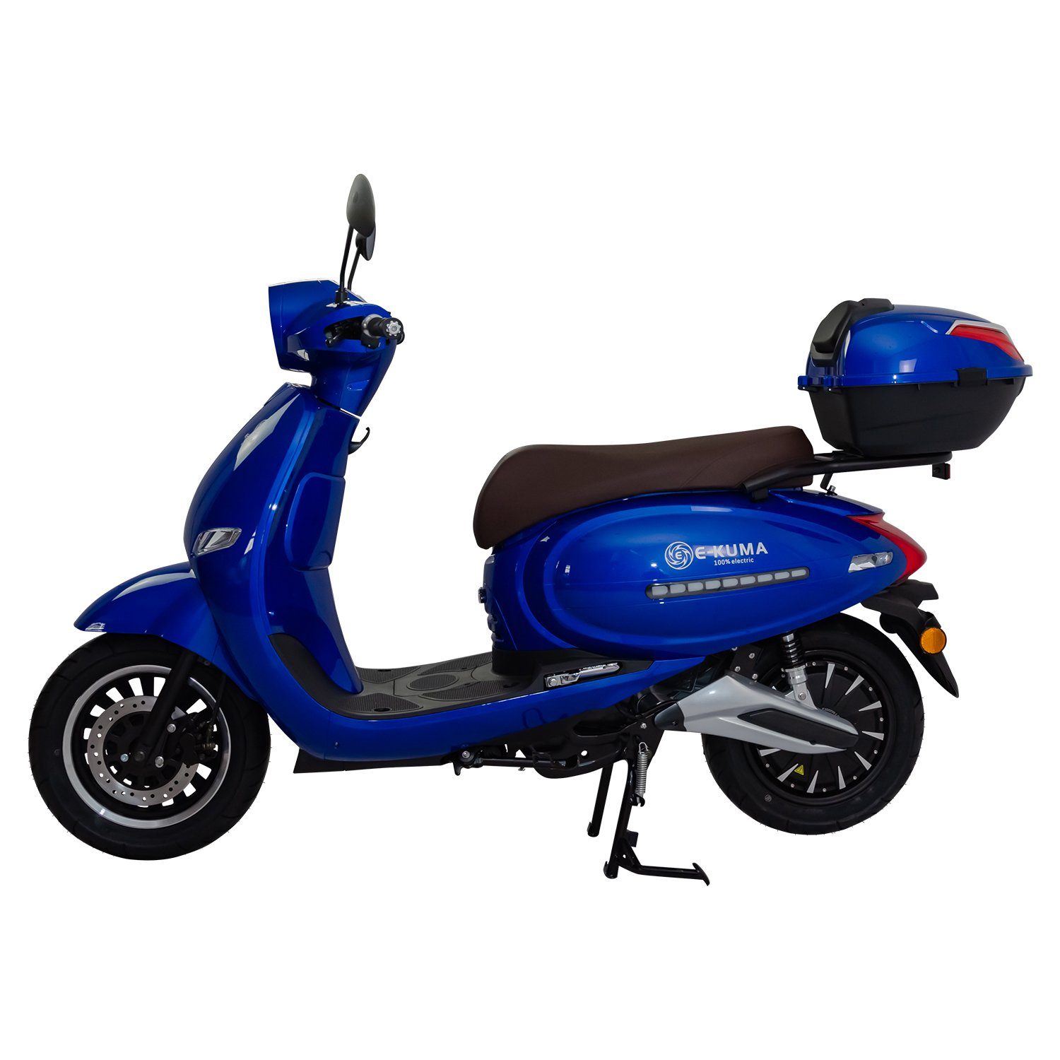 Akku 60V23,4 Ah blau 1x inklusive 45 e-kuma Topcase, inklusive E-Motorroller 3800 km/h, Sun, W,