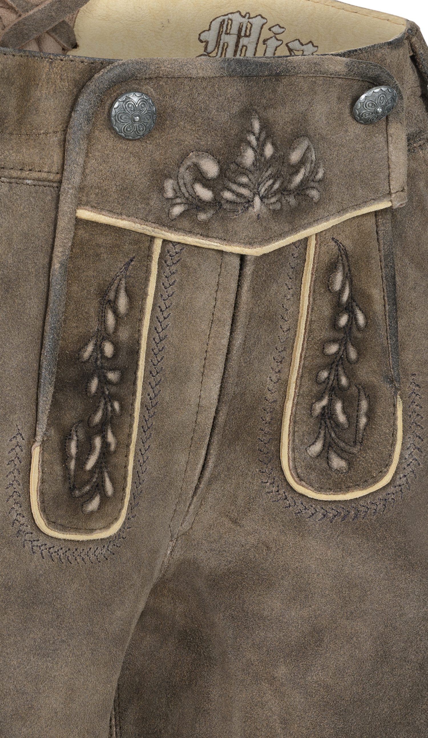 Nübler Trachtenlederhose Lederhose Valerie-W Ermine in Rehbraun von Nübler.