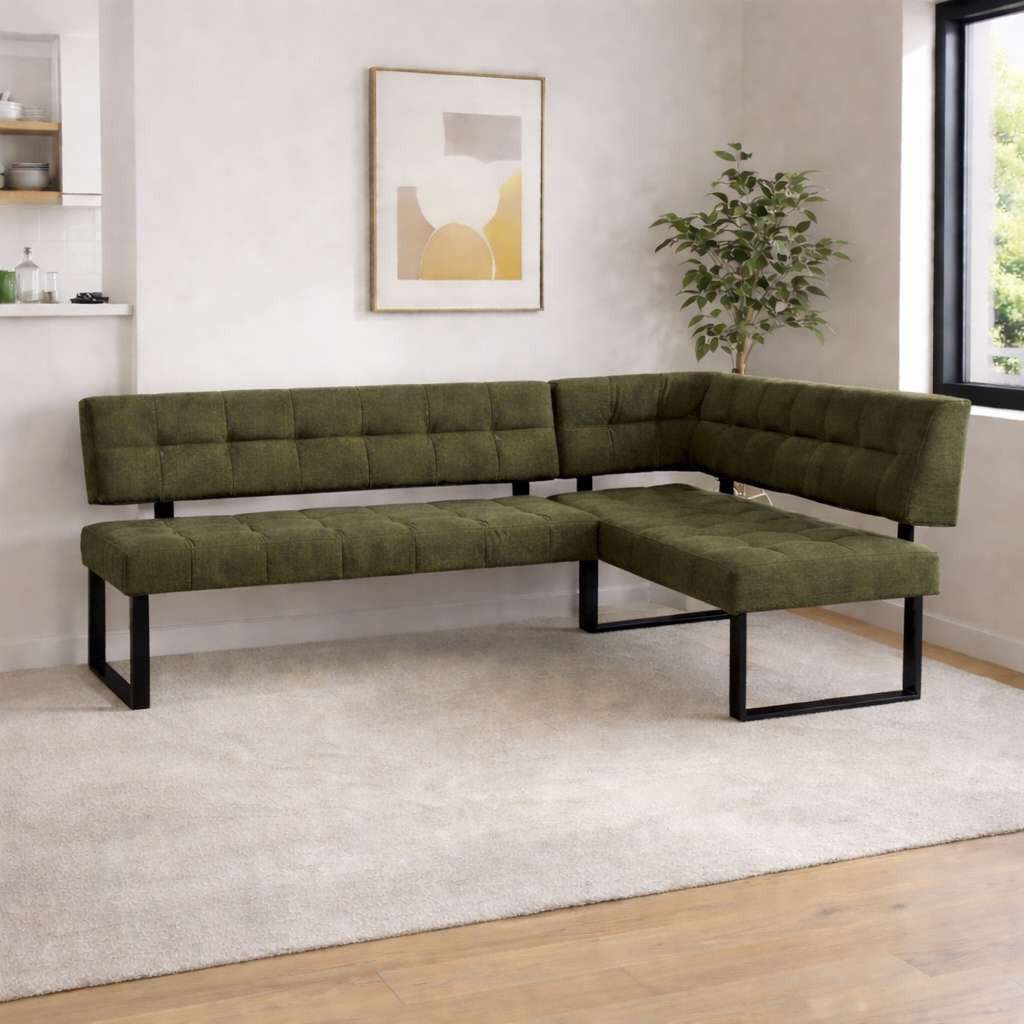 Home affaire Eckbank Mia Küchenbank, Polsterbank, Esszimmerbank, 207x167 cm, Moderne Bank und Farben, Sitzplatzanzahl: 5, Frei in Raum stellbar