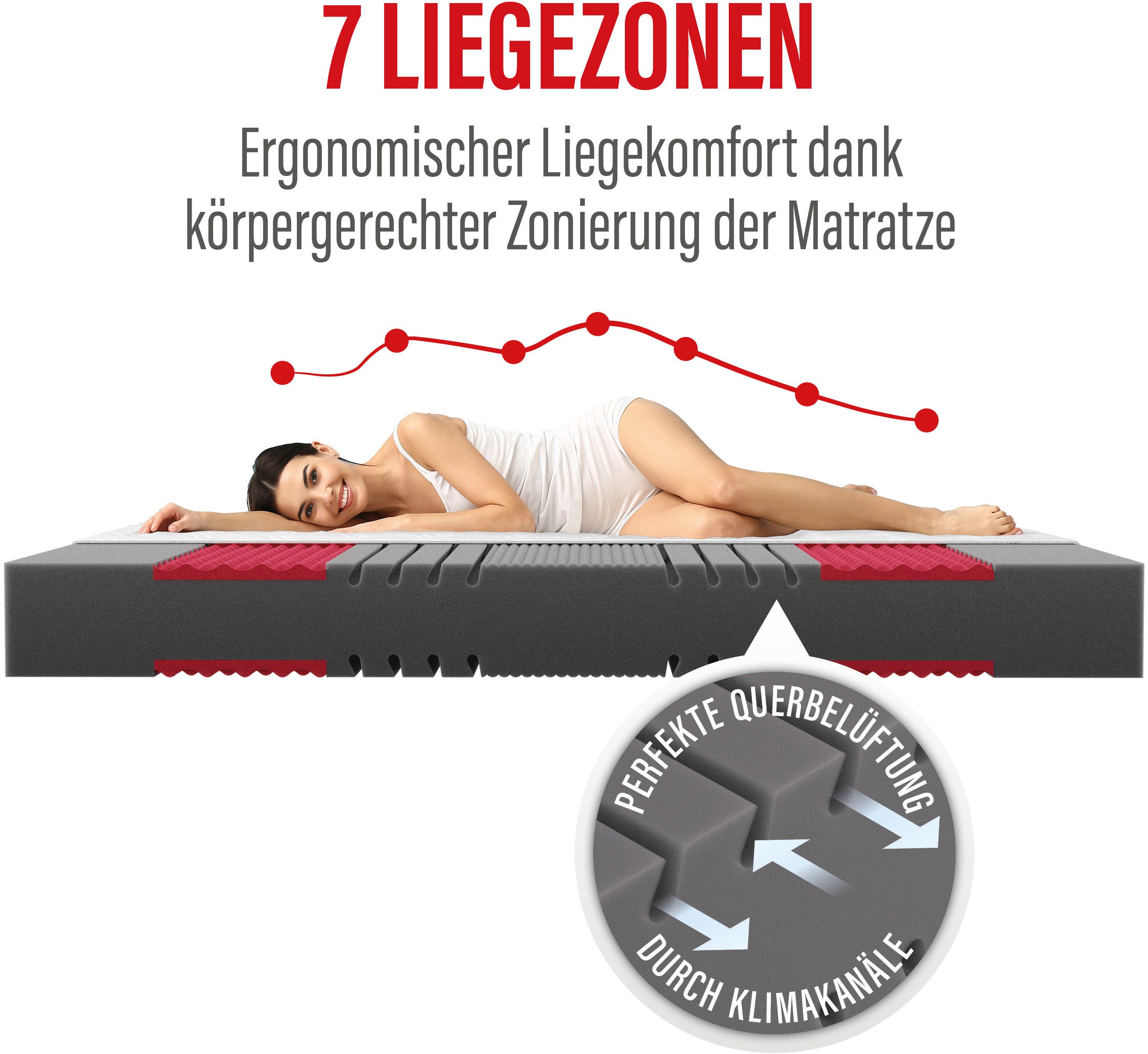 Kaltschaummatratze Neuheit: Paradies Prolife Supreme, Testsieger Stiftung Warentest, Paradies, 22 cm hoch, Note GUT (2,2), getestet in 90x200 cm, Härtegrad 3 – Bild 4 von 5