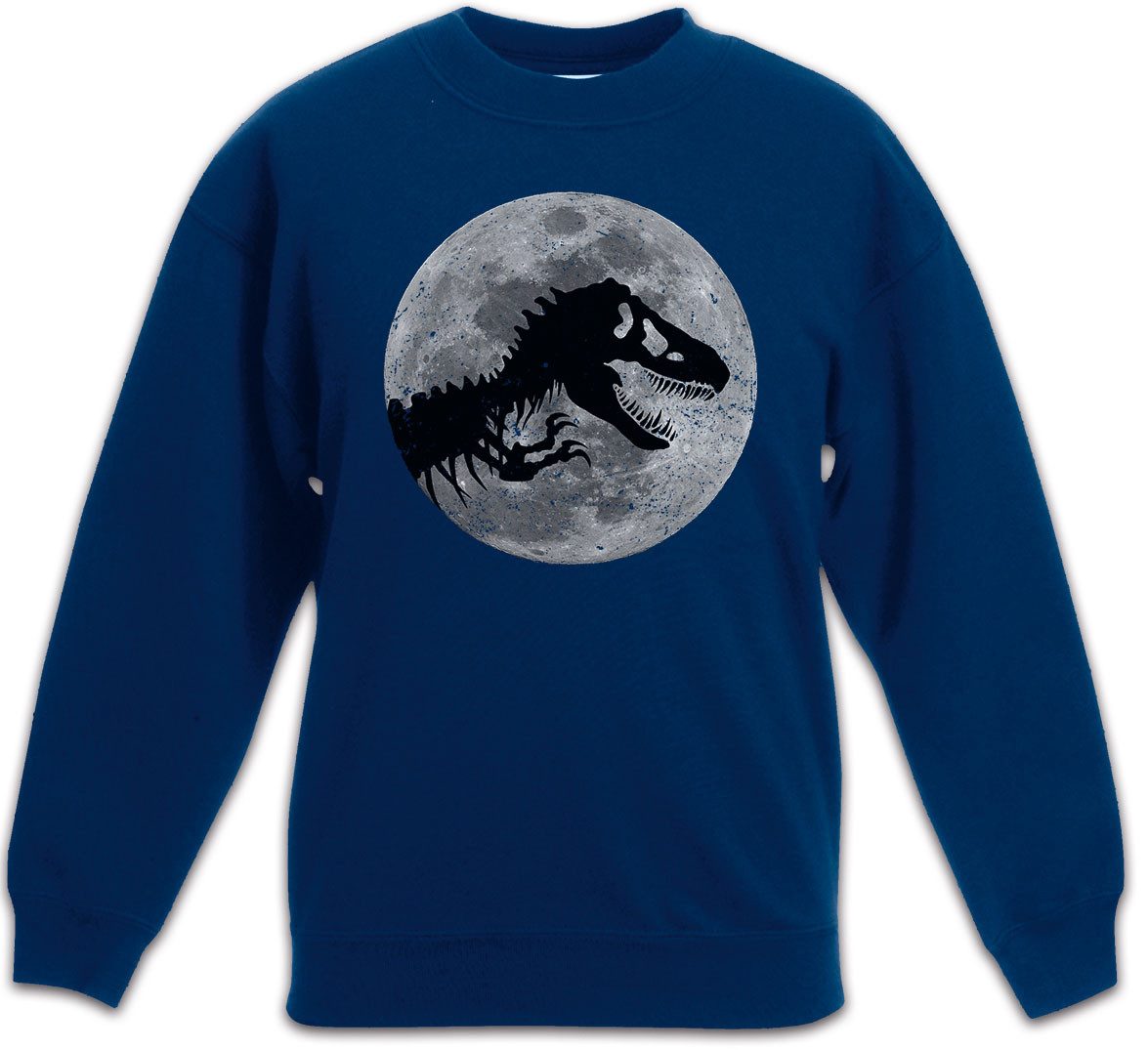 Urban Backwoods Sweatshirt T-Rex Moon Kinderpullover Mond Skeleton Dinosaur Dinosaurier (1-tlg) Tyrannosaurus Rex Skelett Mondschein
