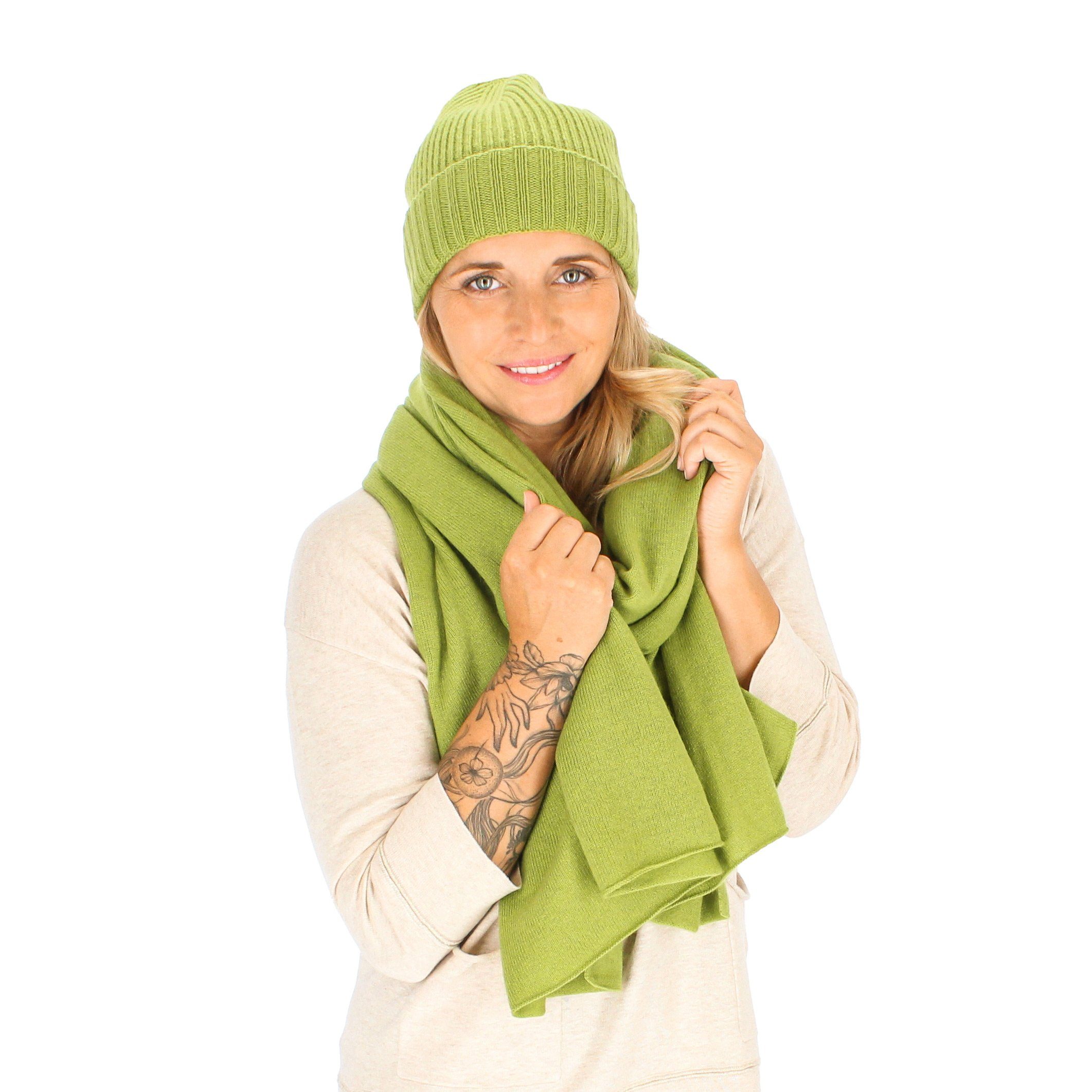 halsüberkopf Accessoires Strickmütze Rippstrickmütze Wolle/Kaschmir (1-St) günstig online kaufen