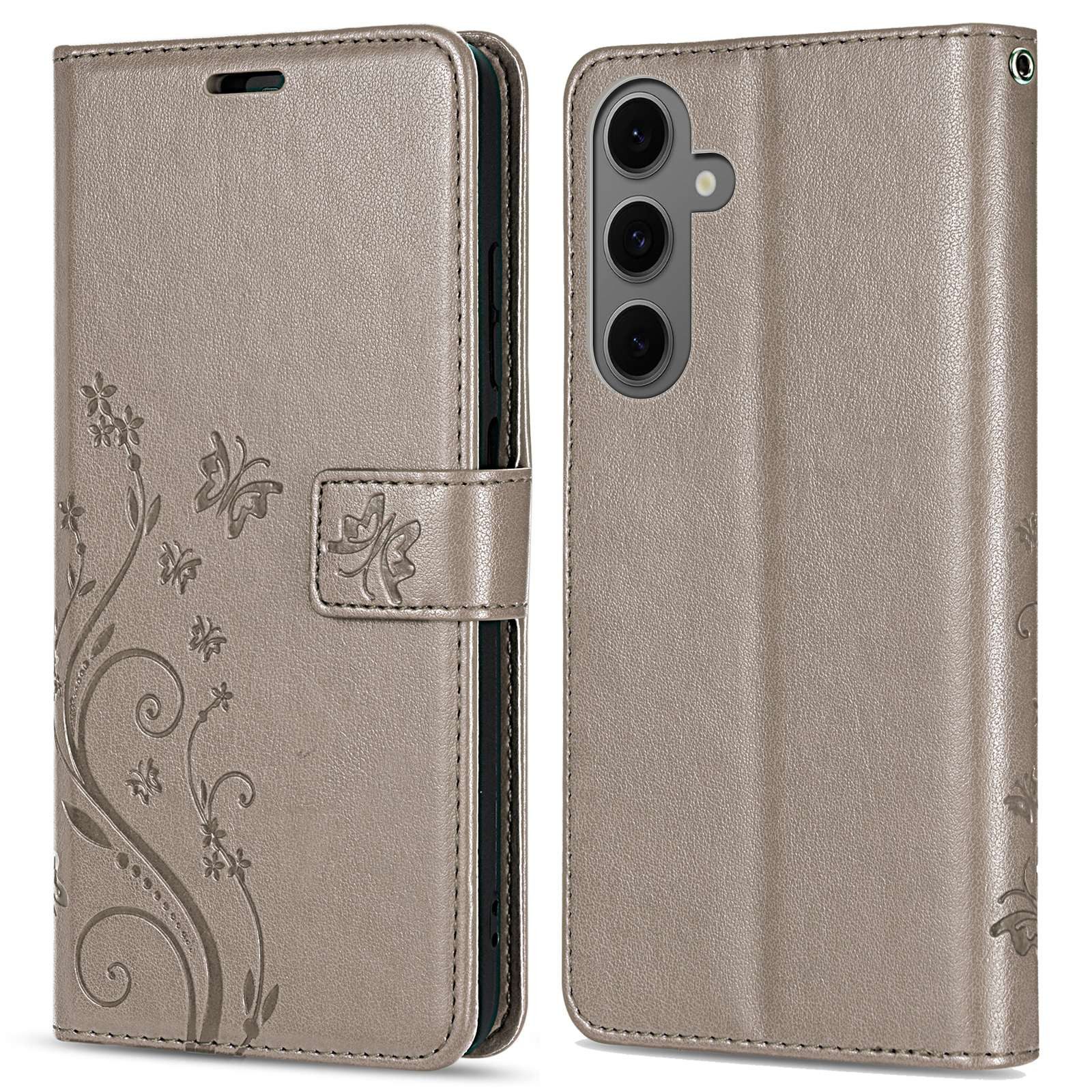 betterfon Handyhülle Handytasche für Samsung Galaxy S25 FE Klapphülle mit Kartenfächern, Bookstyle-Hülle: Magnetverschluss 3 Kartenfächer & Standfunktion – Bild 5 von 5