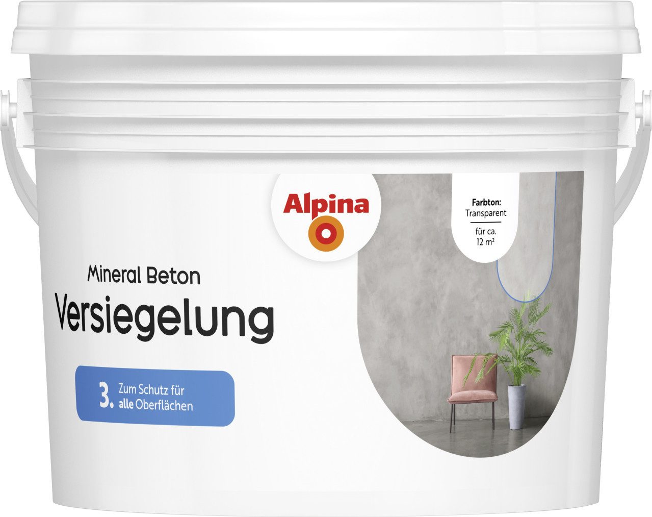 Alpina Wandfarbe Alpina Versiegelung Mineral Beton 1,1 L