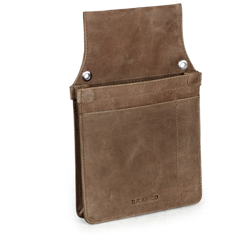 Modell BRANCO / Kellnerholster geöltem Braun, Echt-Leder, Profi aus Braun, Kellnerhalfter 41434 Kellnerbörse