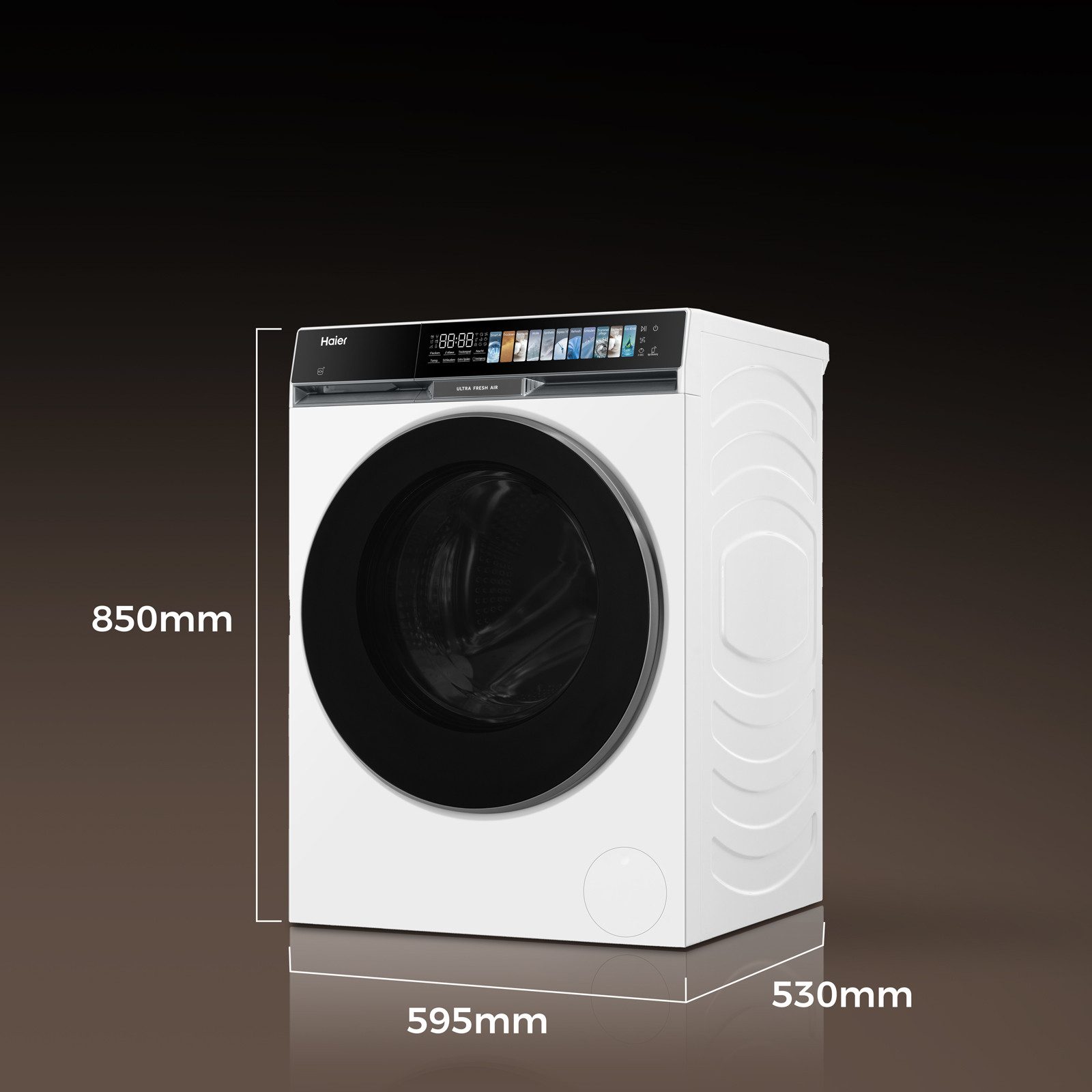 Haier Waschtrockner G9 Serie HWD80-BP14687TU1, 8 kg, 5 kg, 1400 U/min, UltraFresh & UltraSense – Bild 2 von 5